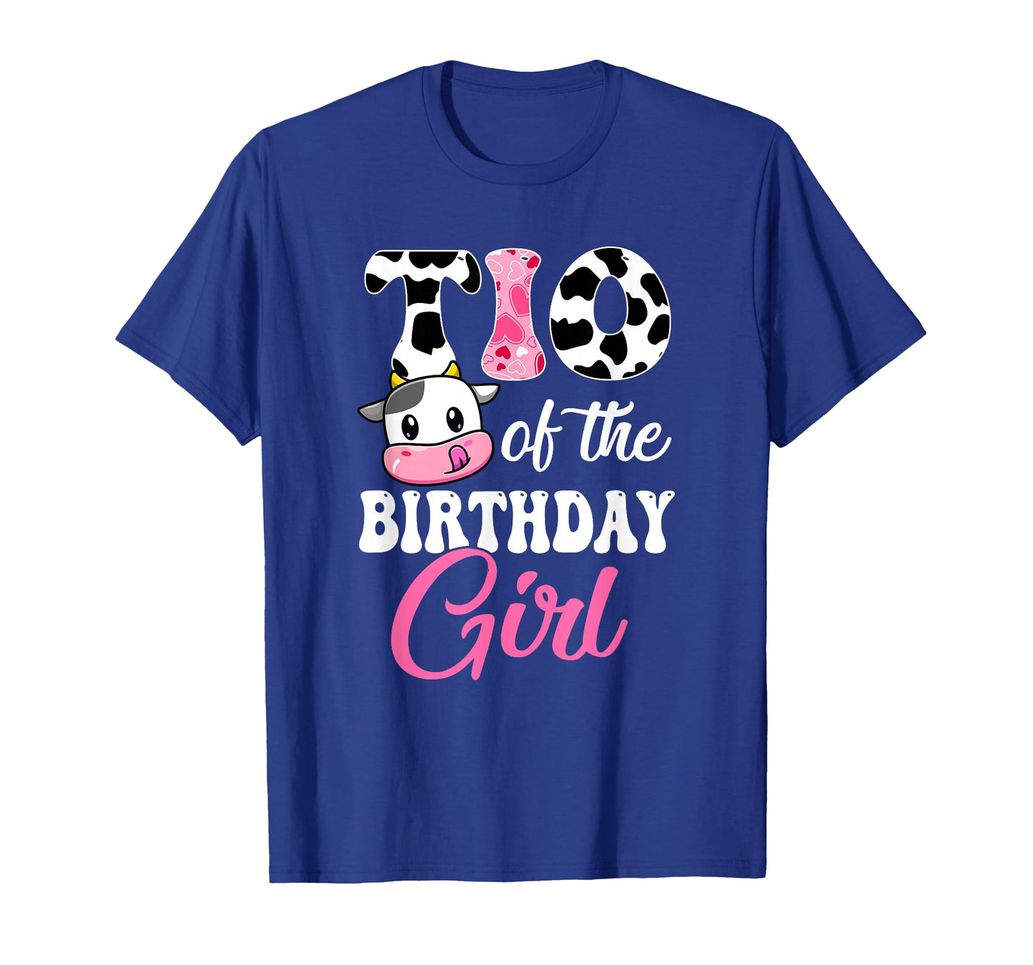 Tio Of The Birthday Girl Farm Cow 1St Birthday Girl T-Shirt