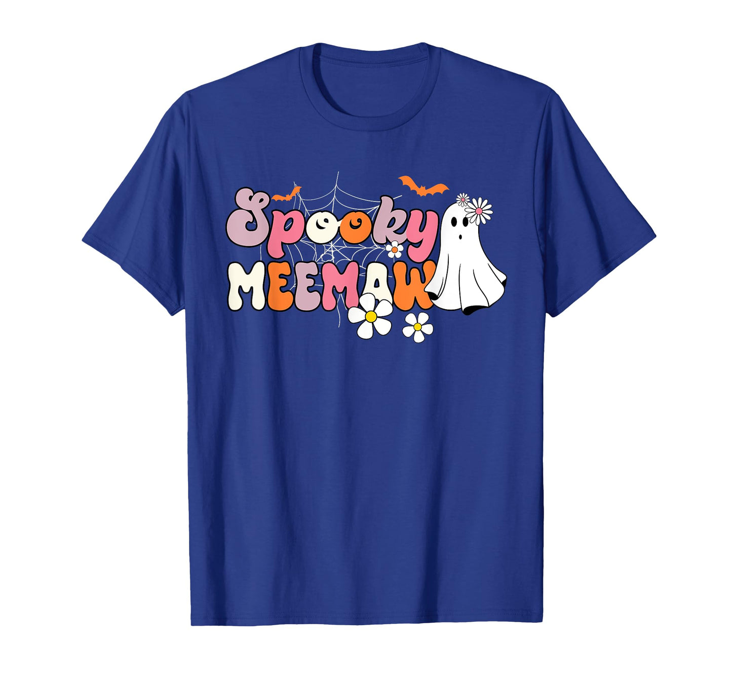 Groovy One Spooky Meemaw Mama Grandma Witch Mom Halloween T-Shirt