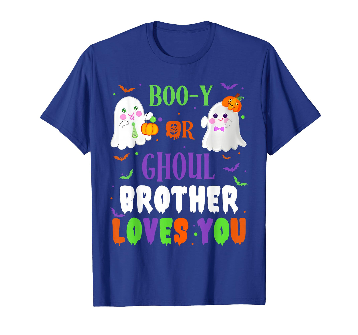 Boo-y Or Ghoul Brother Loves You Boo Halloween Baby Gender T-Shirt