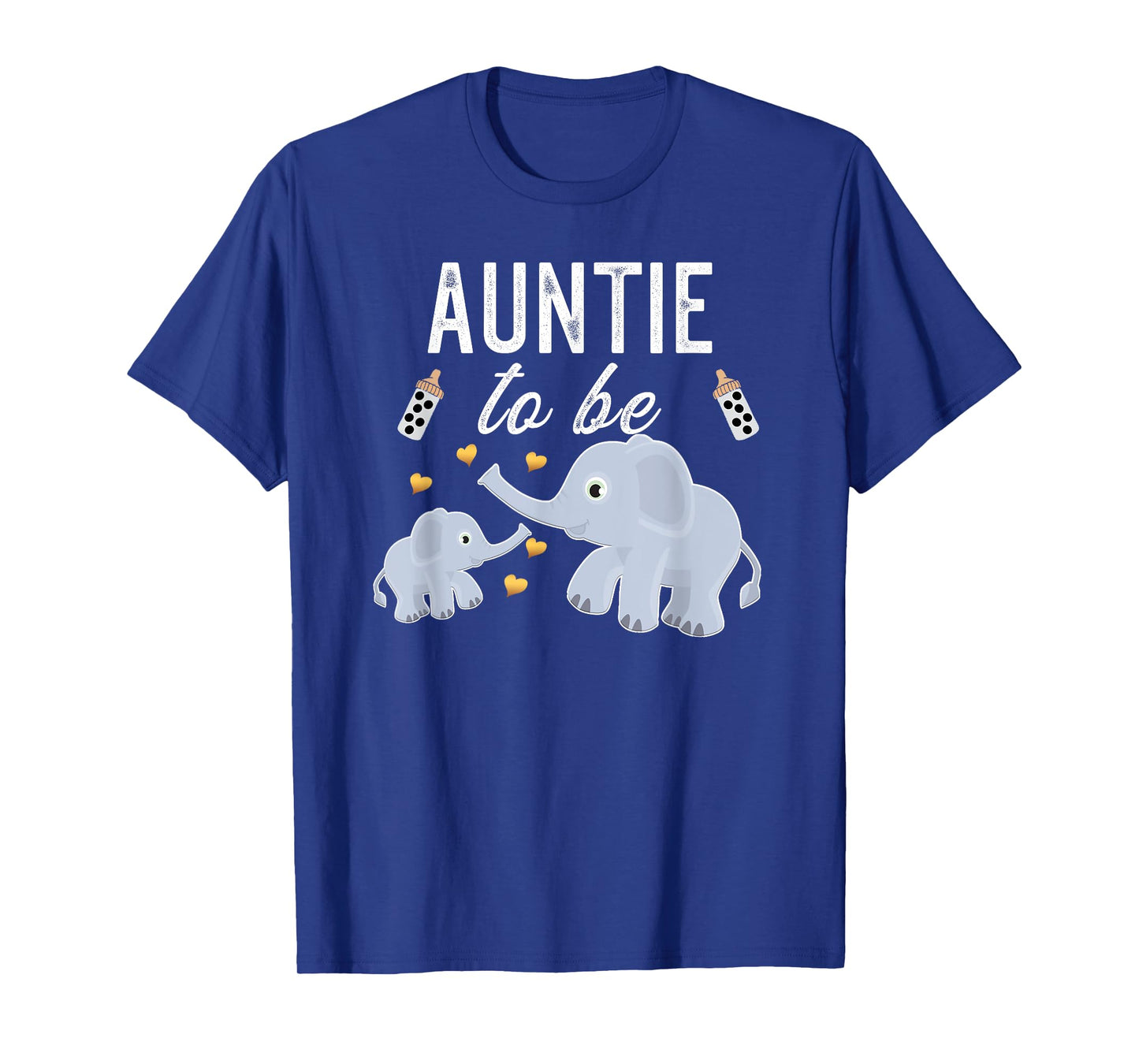 Auntie To Be Elephant Baby Shower Auntie T-Shirt