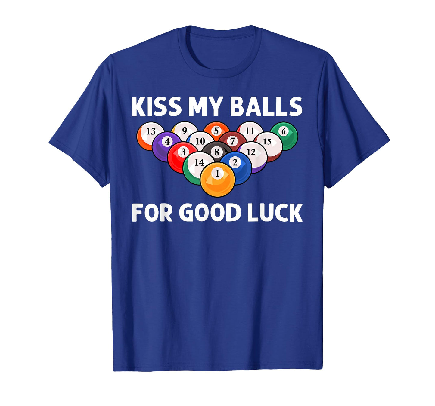 Funny Billiards Art For Men Boys Billiard Lover Pool Player T-Shirt
