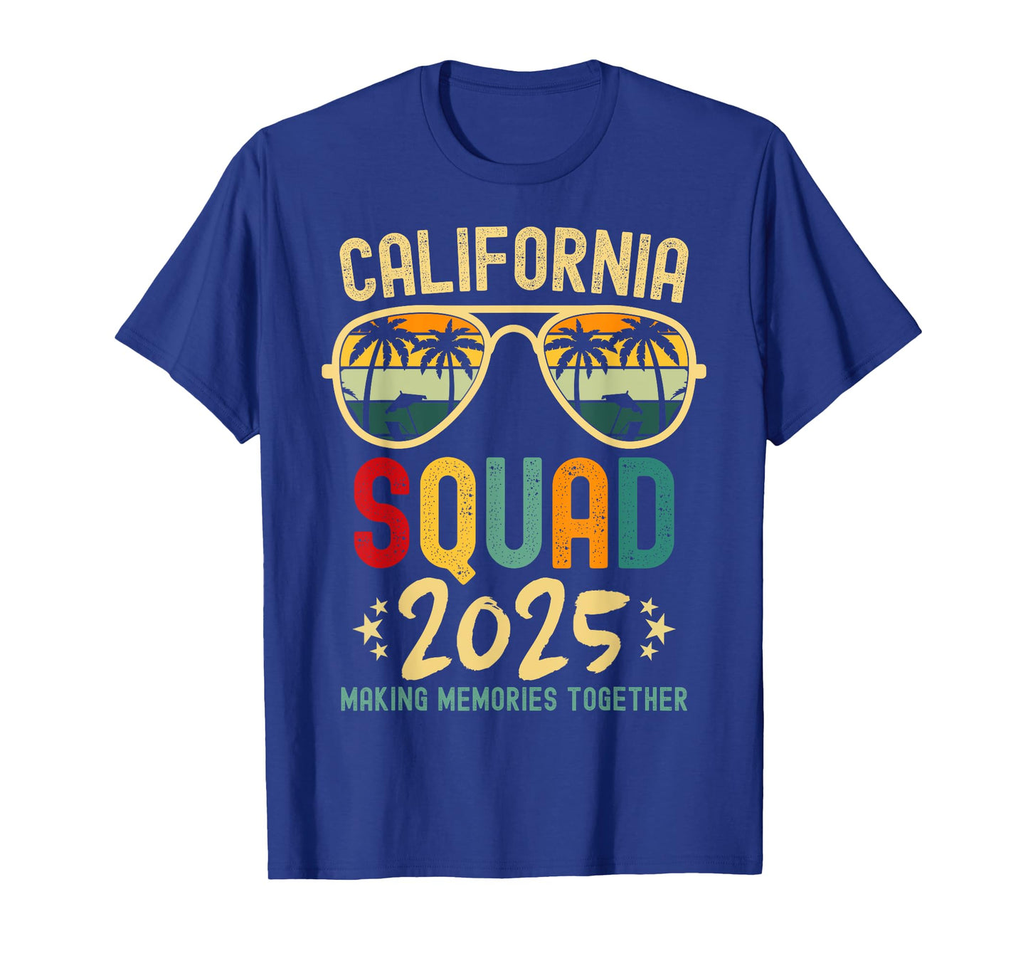 California Vacation Squad 2025 Family Vacation Trip Matching T-Shirt