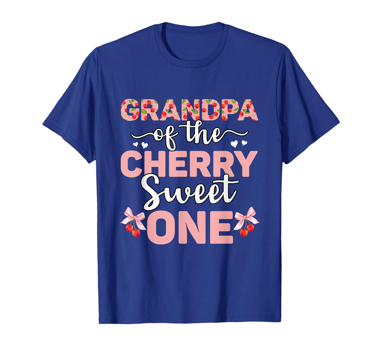 Grandpa Of The Cherry Sweet One 1st Birthday Cherry Lover T-Shirt