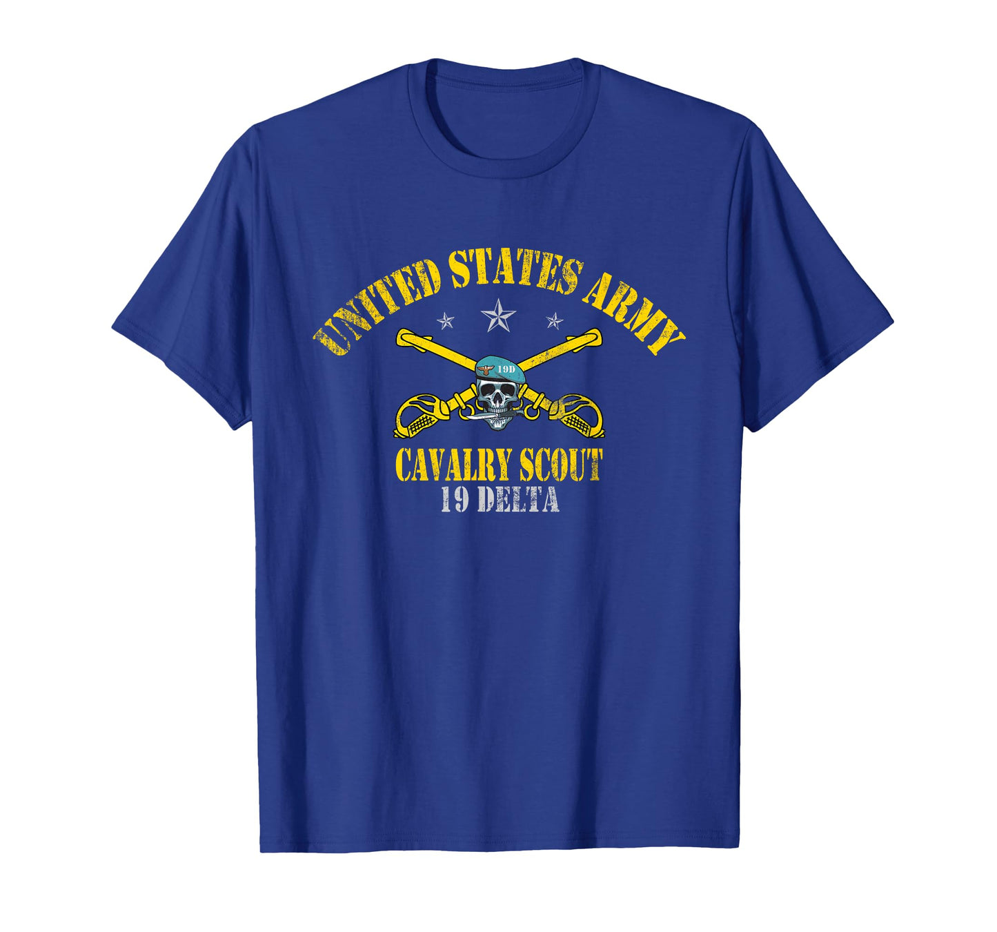 19D Delta Cavalry Scout Veteran Patriotic Flag Veterans Day T-Shirt