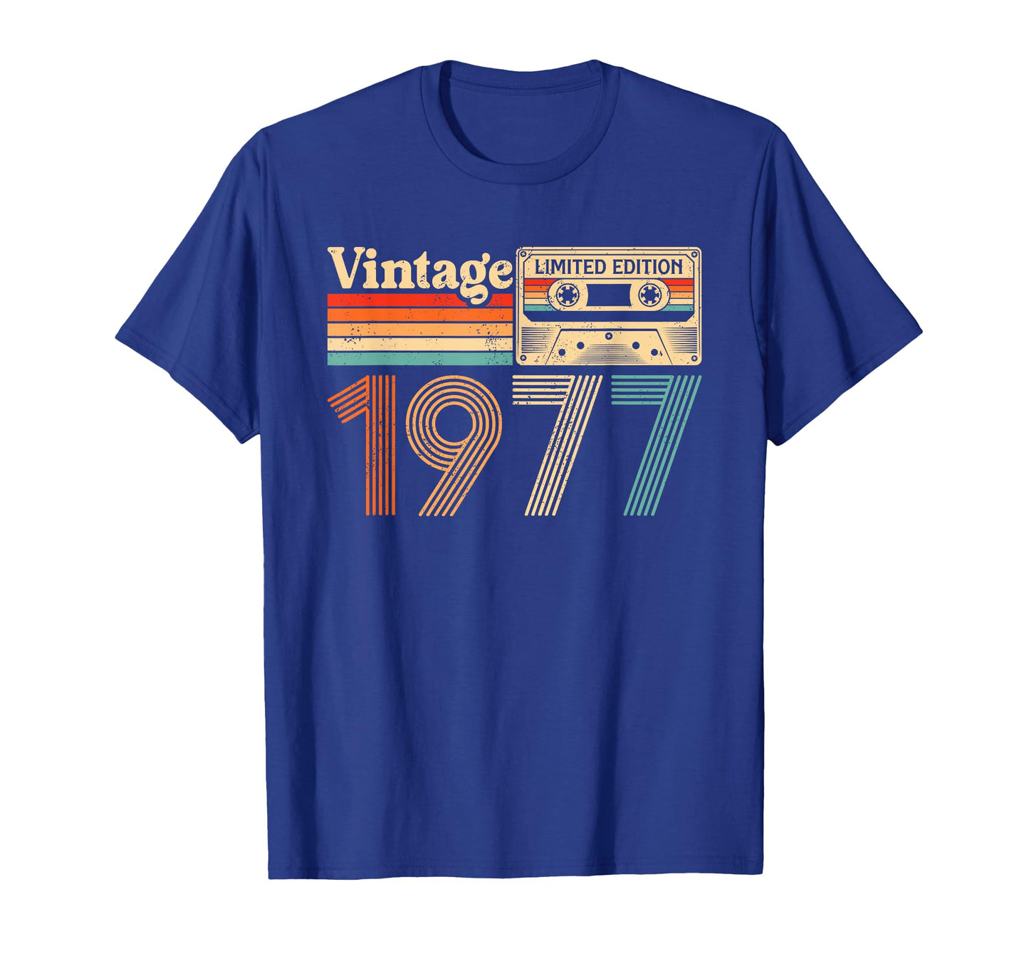 48 Year Old Vintage Born In 1977 48th Birthday Cassette Tape T-Shirt