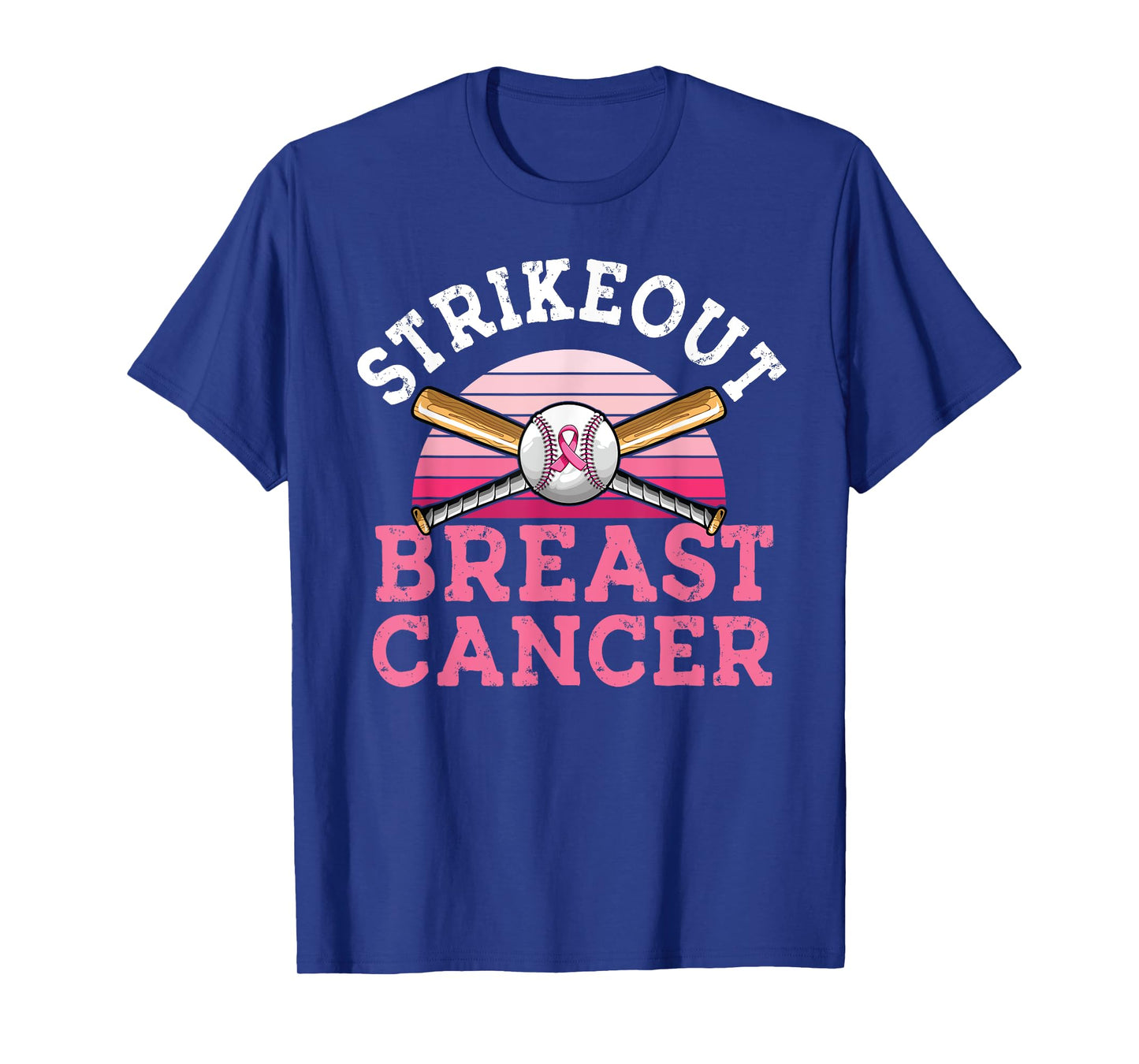 Strike out Breast Cancer Baseball Breast Cancer Awareness T-Shirt