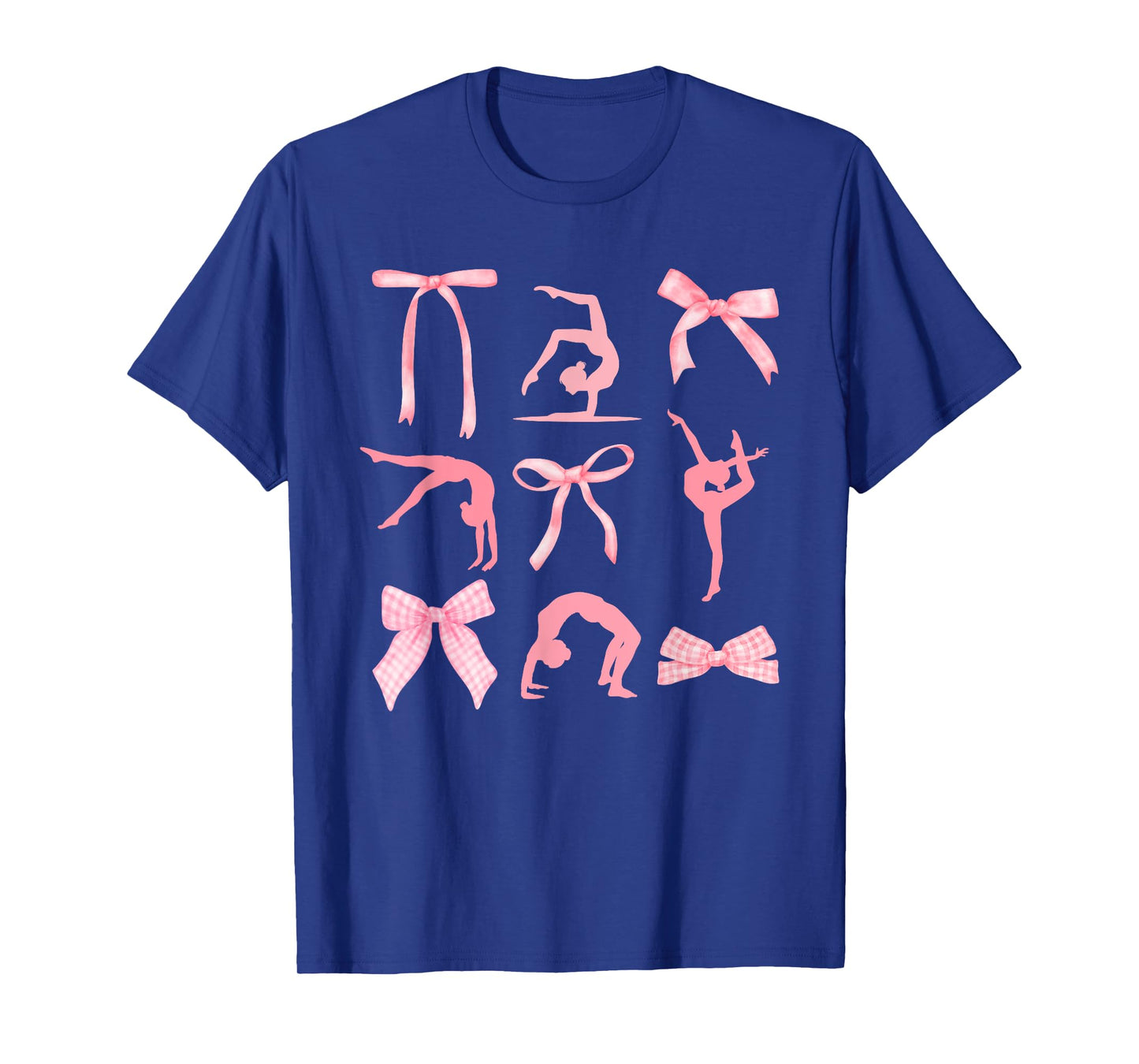 Coquette Gymnastics Cute Bow Gymnasts Women Girls Kids T-Shirt