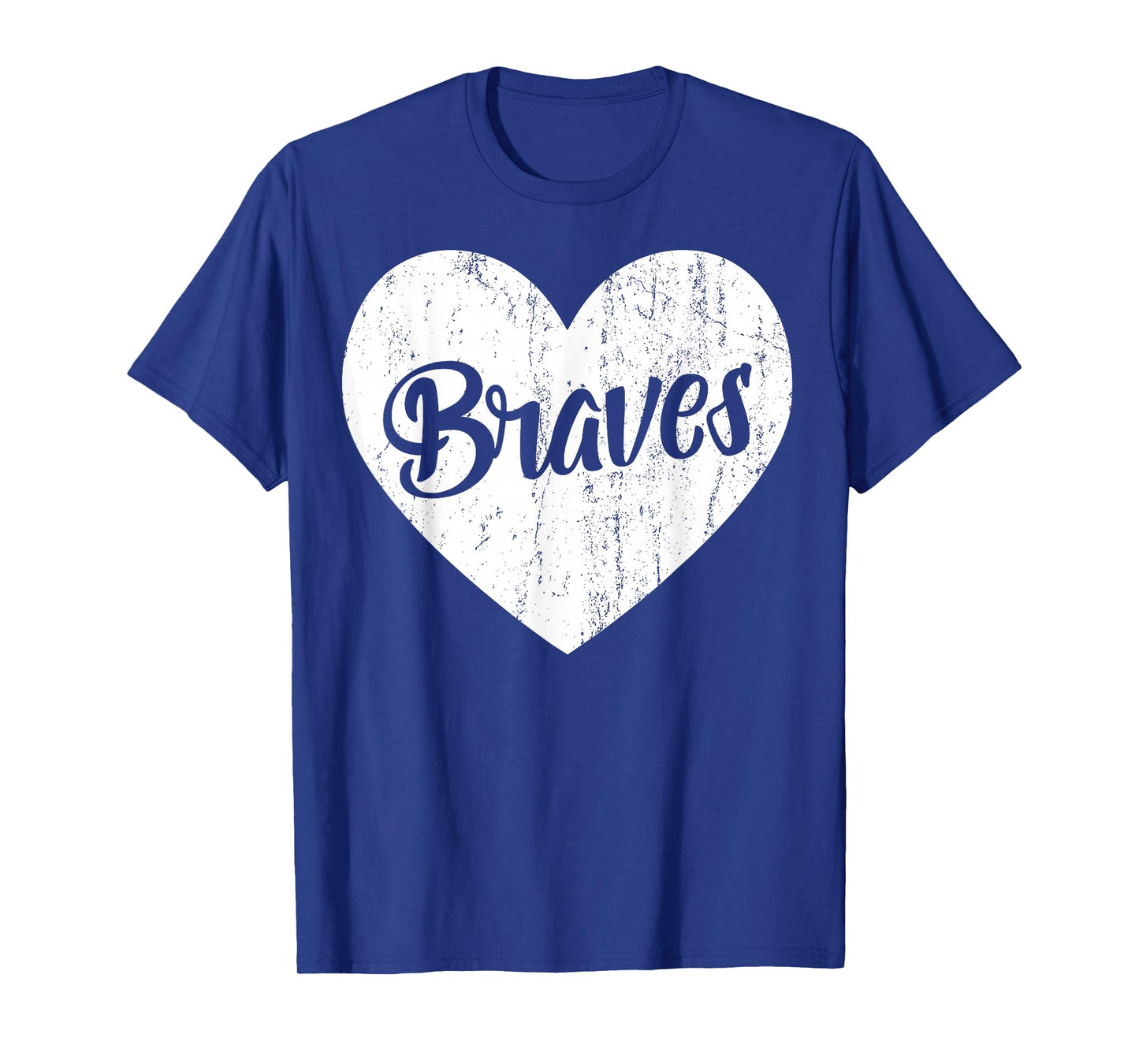 Braves School Sports Fan Team Spirit Mascot Cute Heart Gift T-Shirt