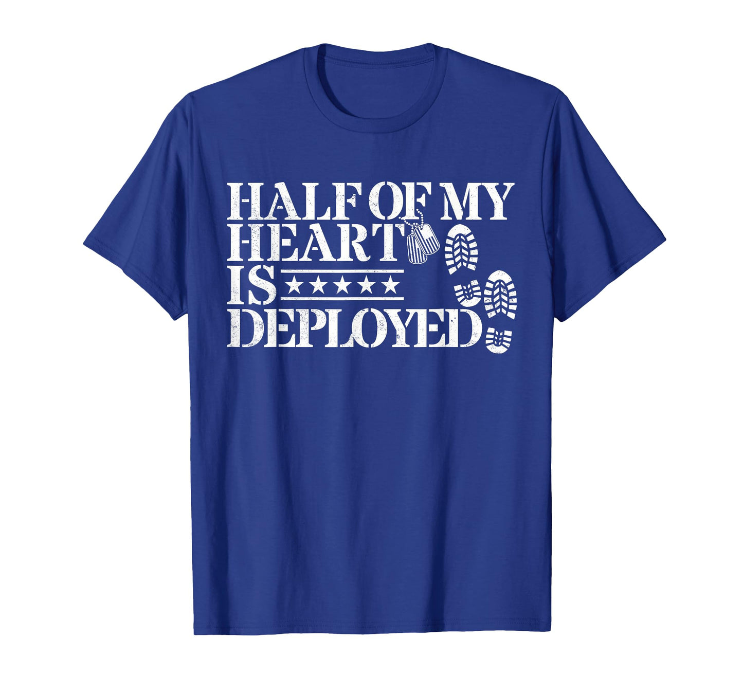 Half Of My Heart Is Deployed Husband Wife Deployment Gifts T-Shirt