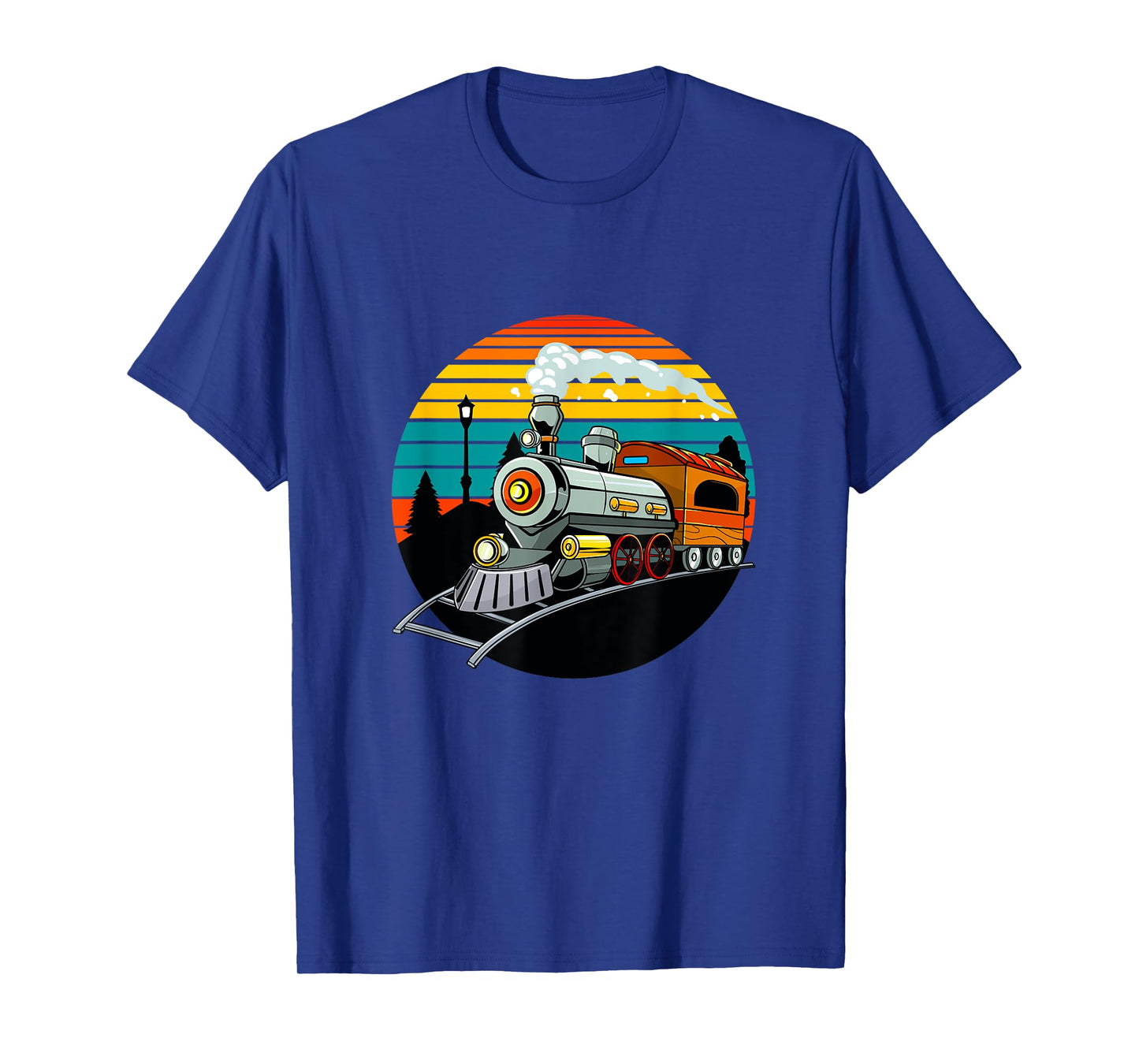Train Lovers Retro Vintage Railroads Men Boys Kids Toddlers T-Shirt