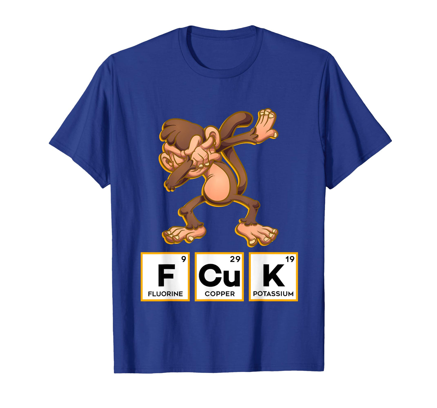 FCUK Chemistry Periodic Table Monkey T-Shirt