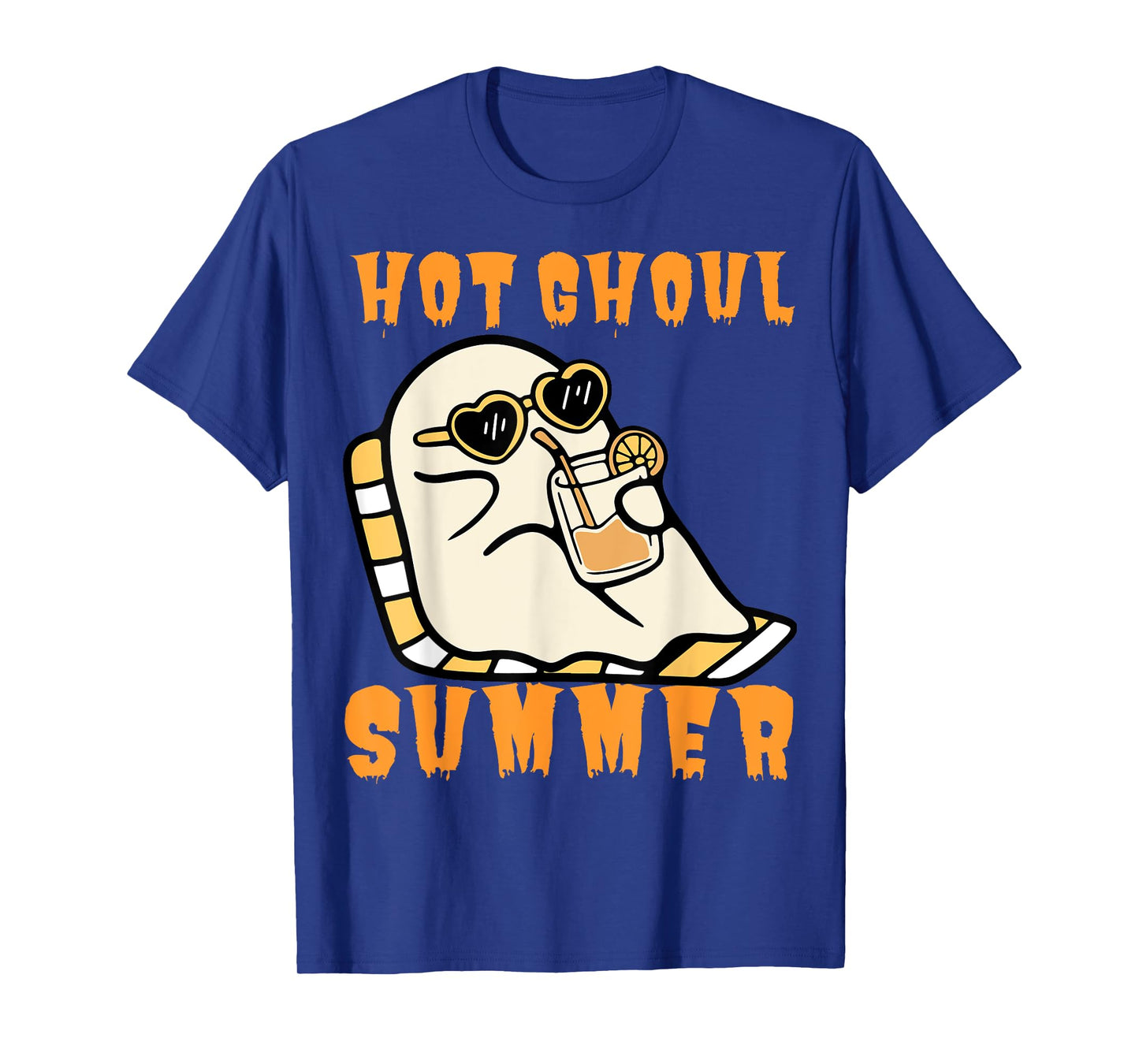 Funny Hot Ghoul Summer Ghost Spooky Beach Halloween Men Women T-Shirt