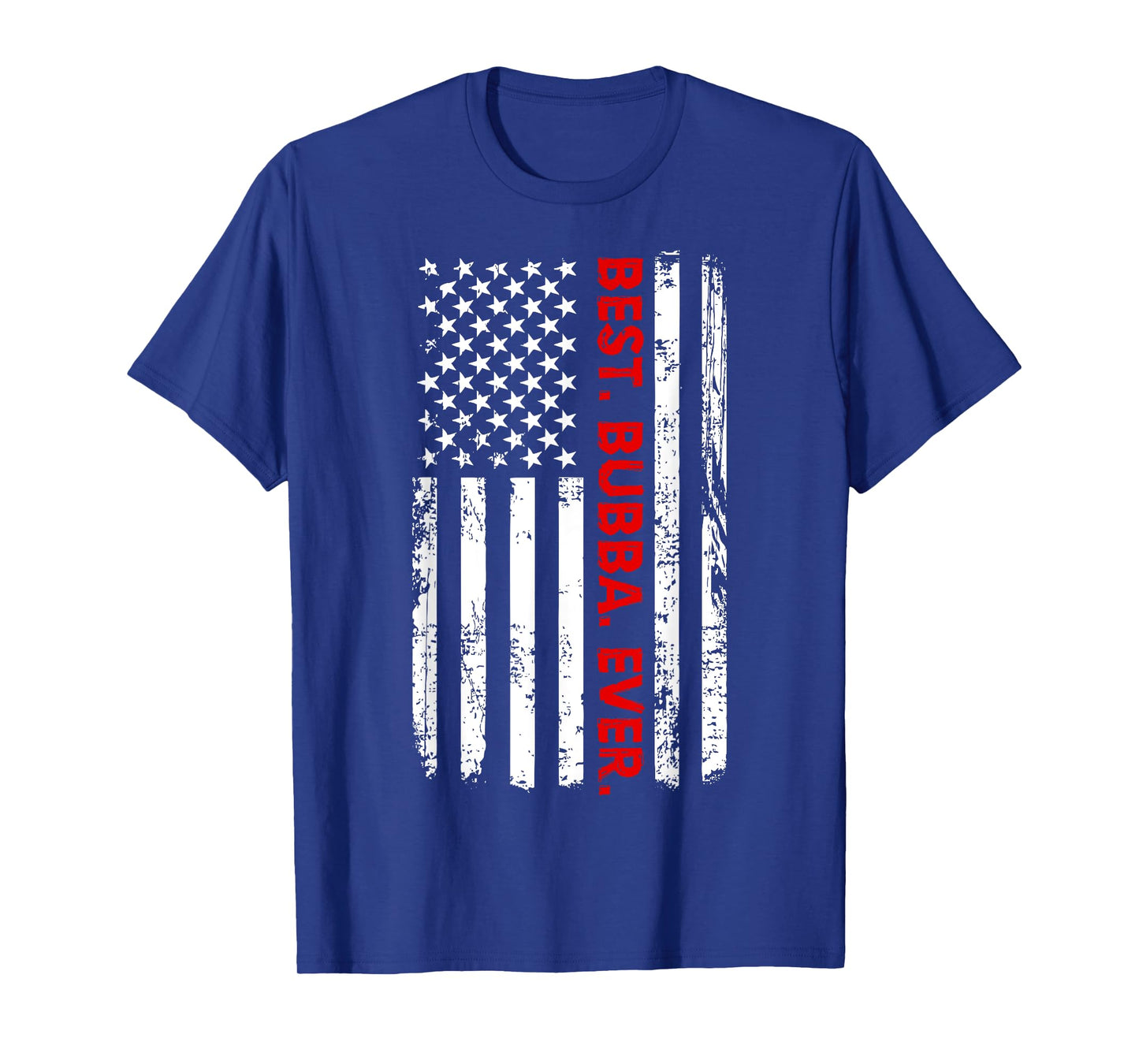 Best Bubba Ever T-Shirt Funny Brother Gift with America Flag T-Shirt