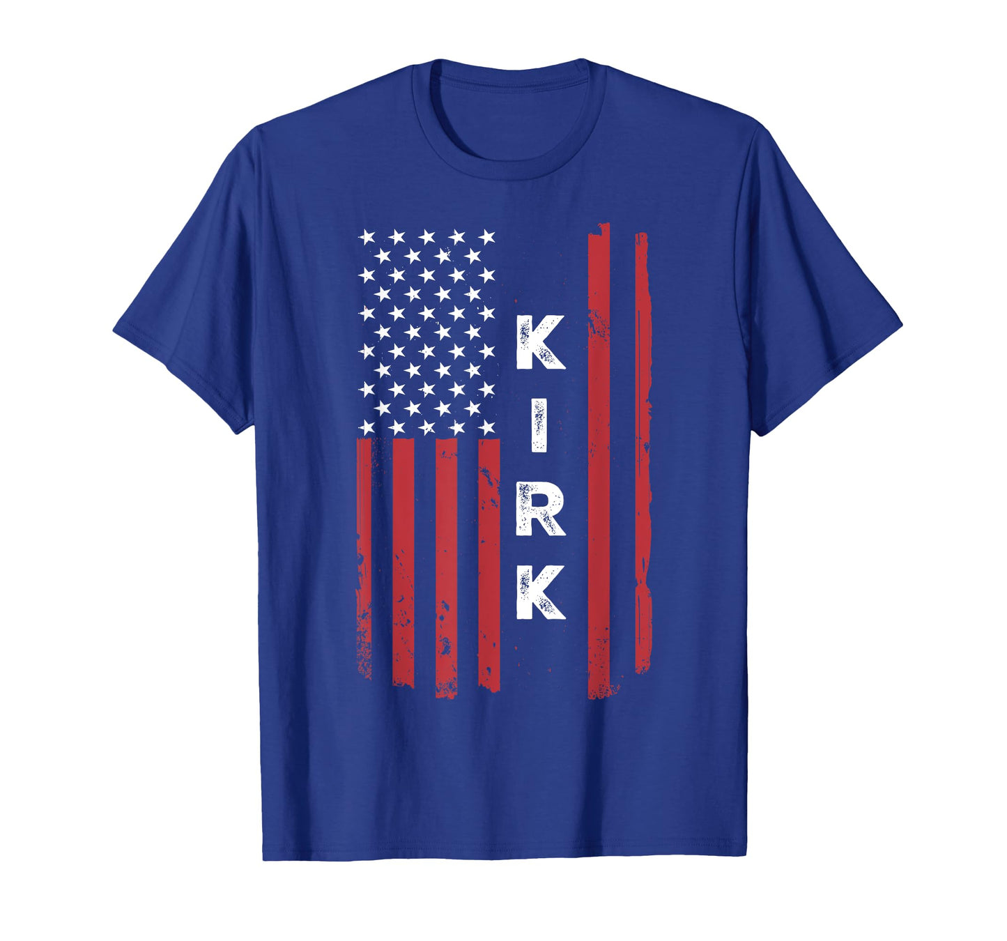 Kirk USA Flag American Flag Patriotic Kids Men T-Shirt