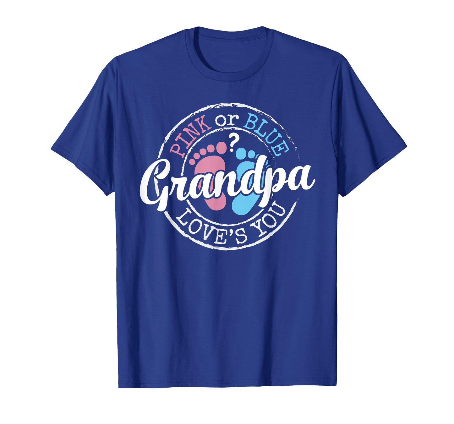 Gender Reveal Grandpa Grandfather To Be Gifts Baby Shower T-Shirt