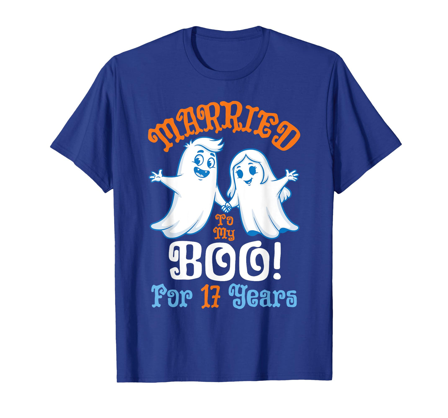 Married to My Boo for 17 Years Halloween Anniversary Couple T-Shirt