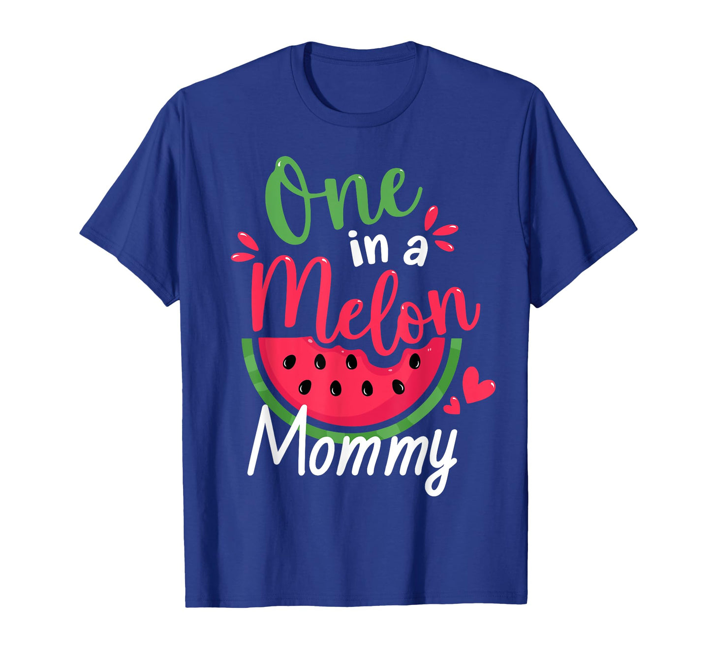 One in a Melon Mommy 1st Birthday Summer Family Matching T-Shirt