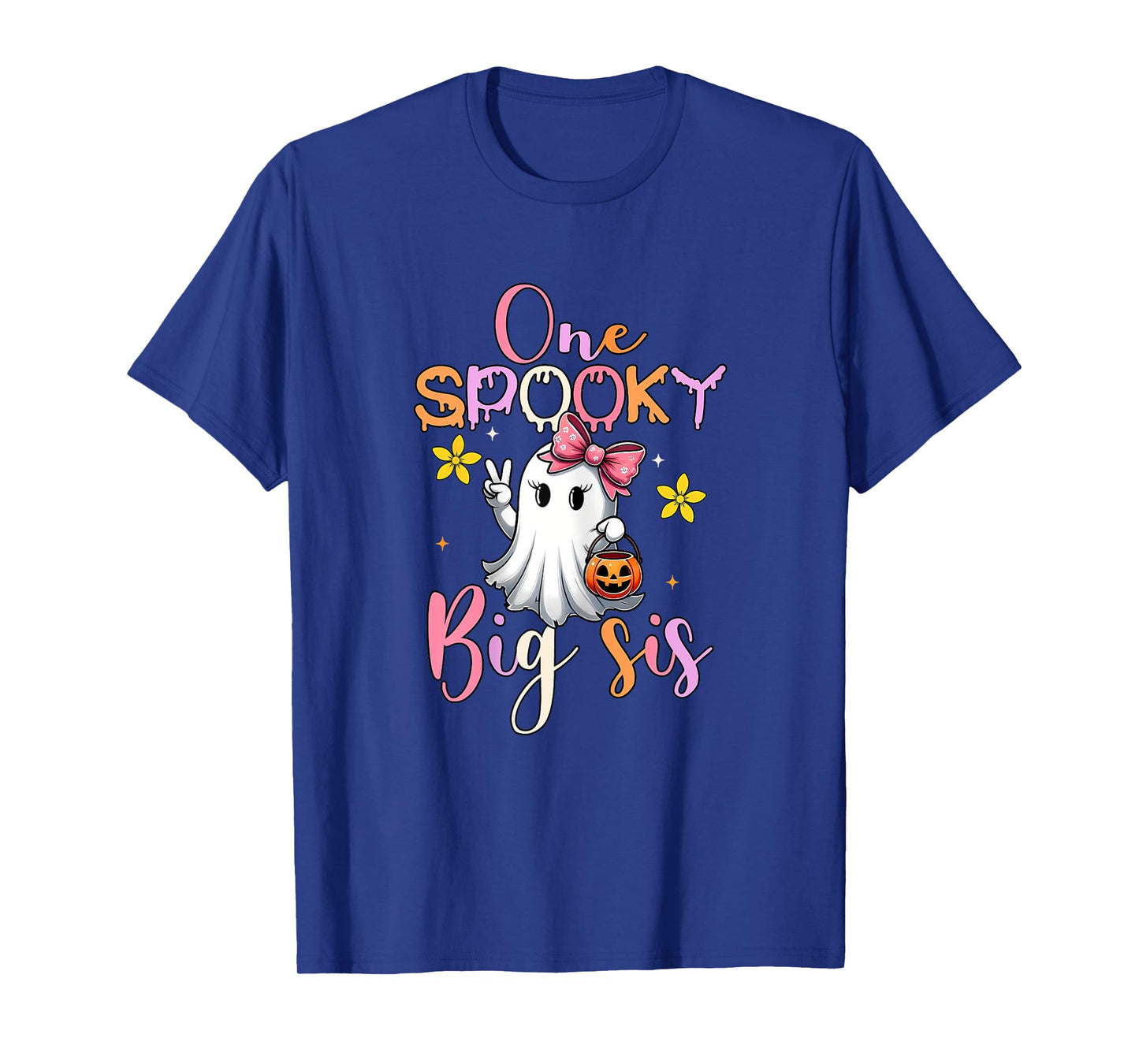 One Spooky Big Sister Spooky Halloween Matching Family T-Shirt