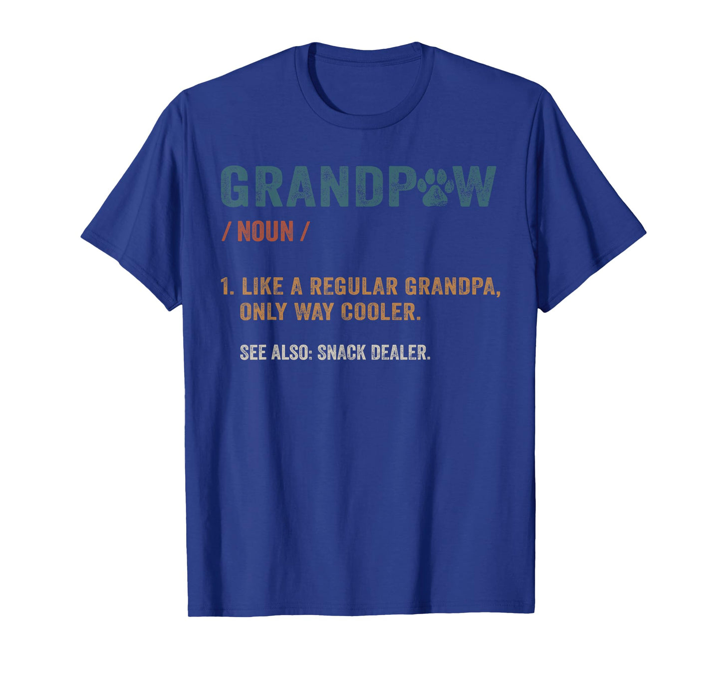 Grandpaw Definition Dog Grandpa Funny Father's Day Men T-Shirt