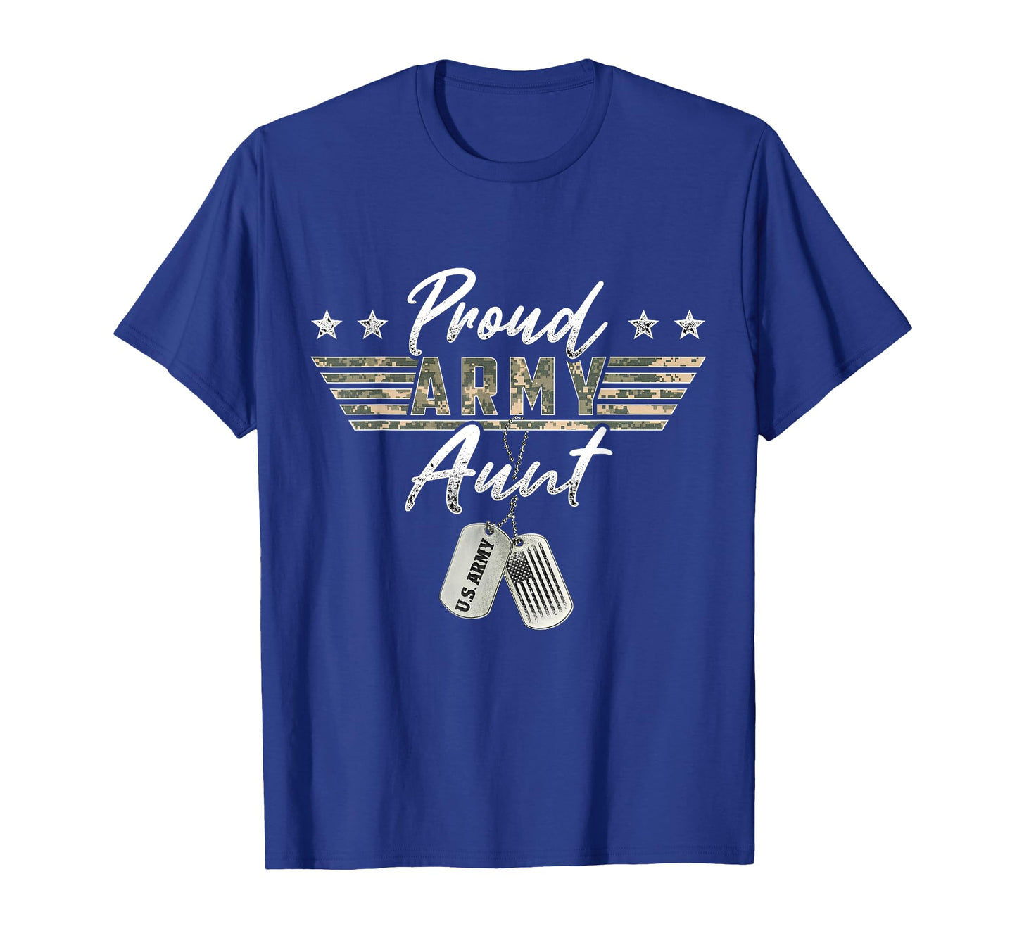 Proud U.S. Army & Military Family Military Gift Proud Army Aunt American Veteran Military T-Shirt