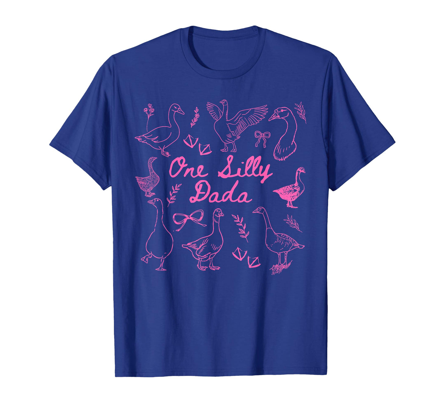 One Silly Goose 1st Birthday Matching Family One Silly Dada T-Shirt
