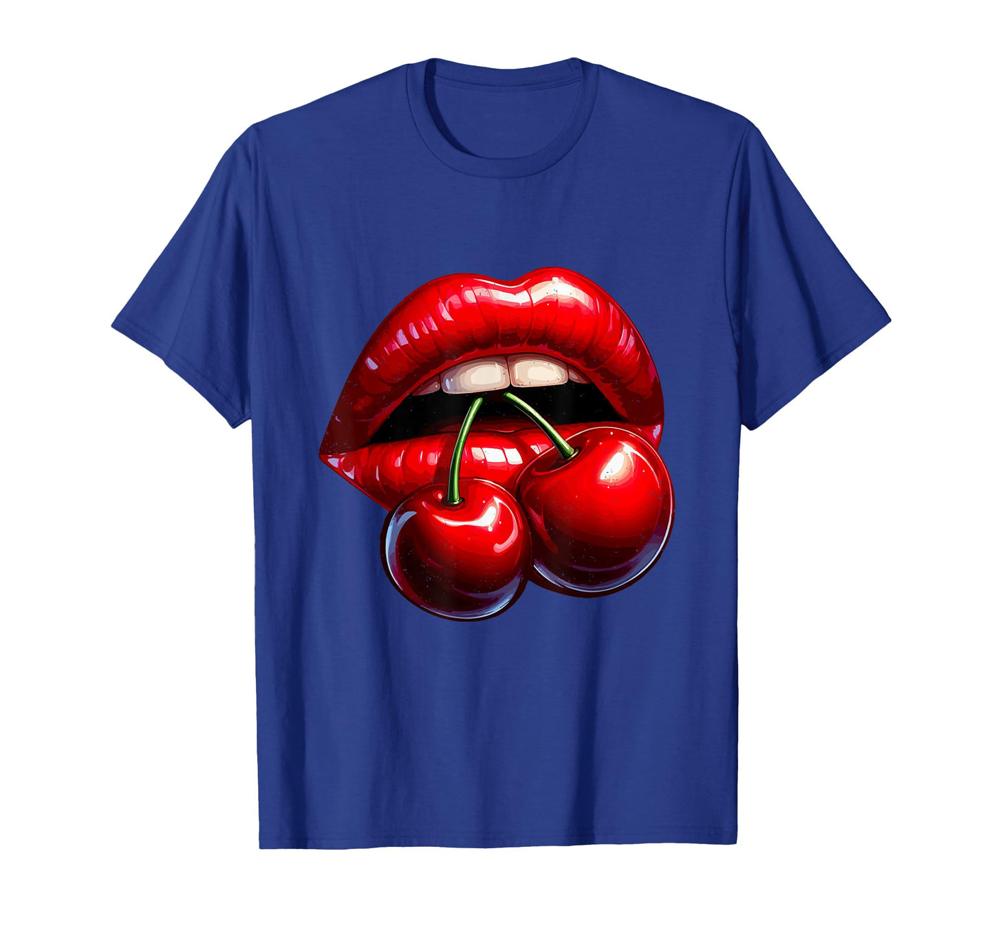 Cherry Lips Cute Summer Fruit Lover Fashion Enthusiast T-Shirt