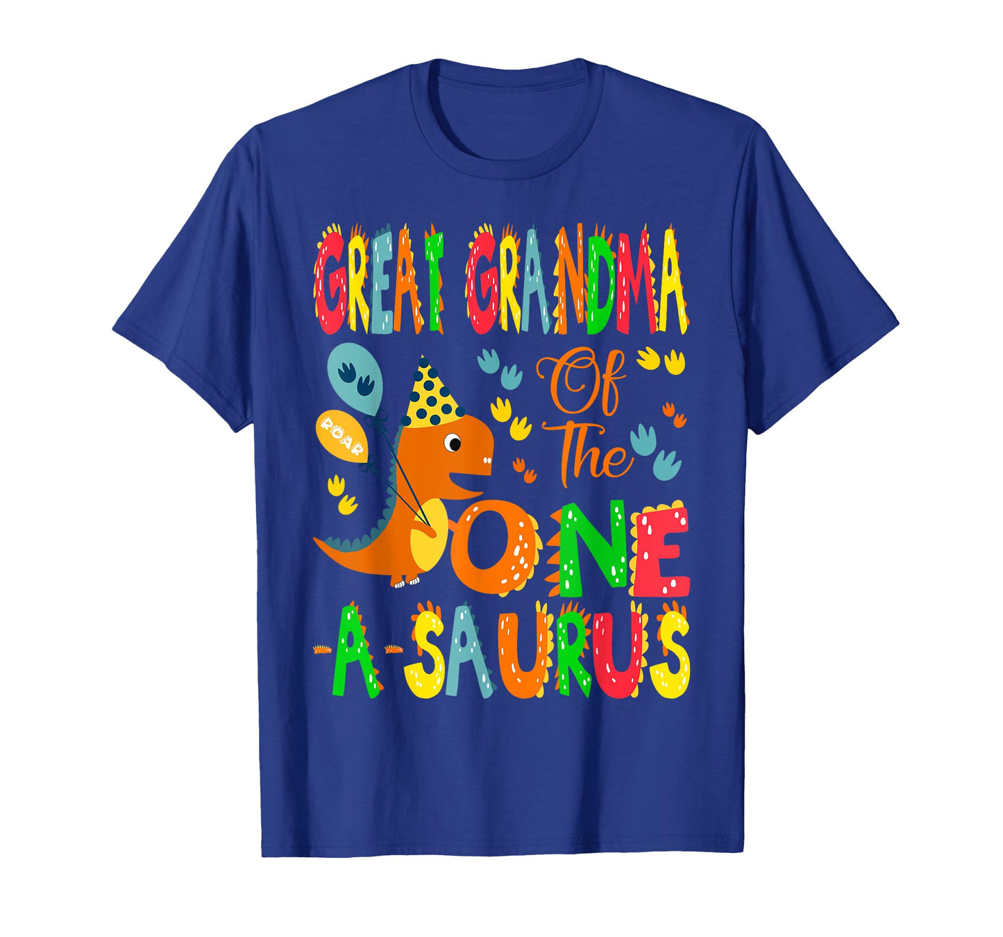 Great Grandma of The One-A-Saurus 1St Birthday Dinosaur T-Shirt