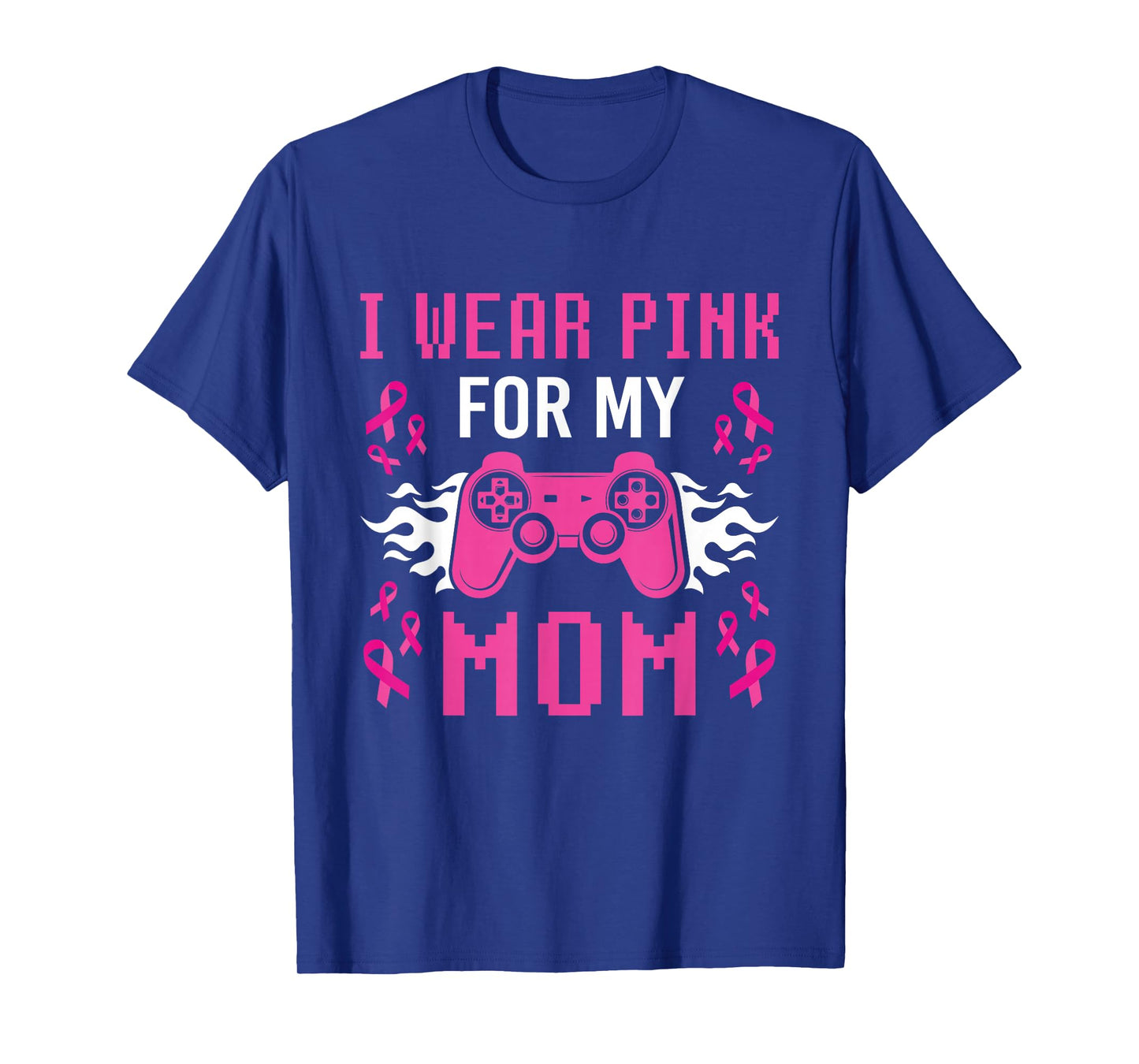 Breast Cancer Shirts for Boys Kids I Wear Pink For My Mom T-Shirt