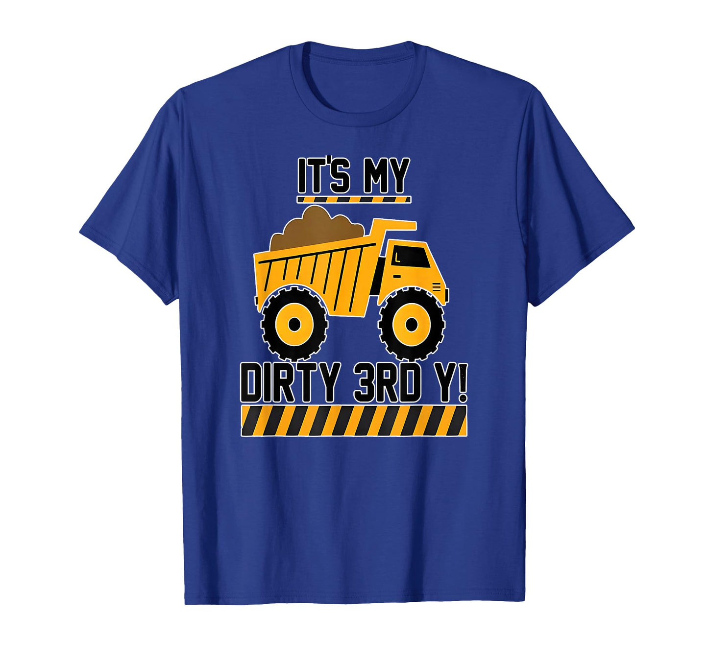 Kids Construction Truck 3rd Birthday Boy Builder 3 Three T-Shirt