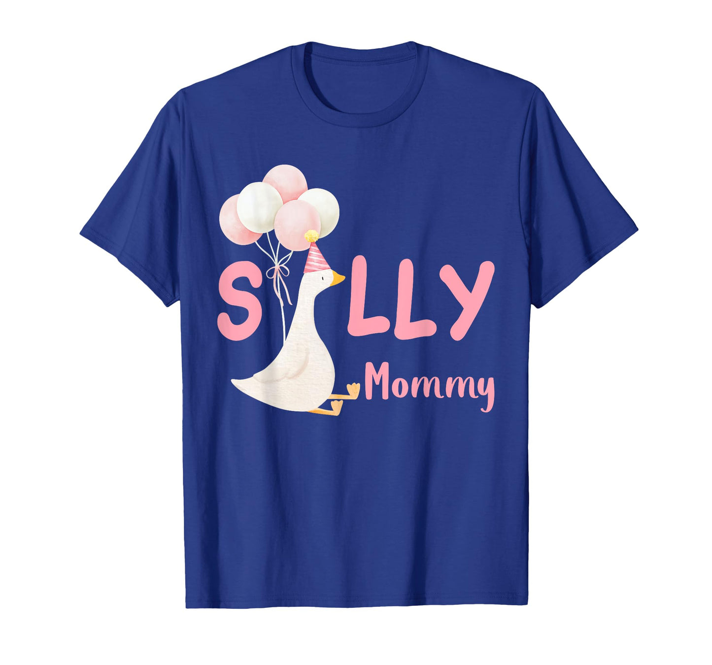 Silly Mommy Goose Family Matching Birthday Squad Crew T-Shirt