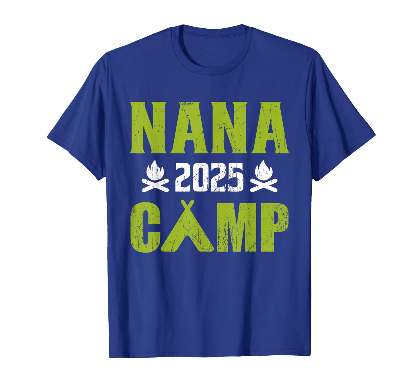 Nana Camp 2025 Family Vacation Summer Camping Crew Kids T-Shirt