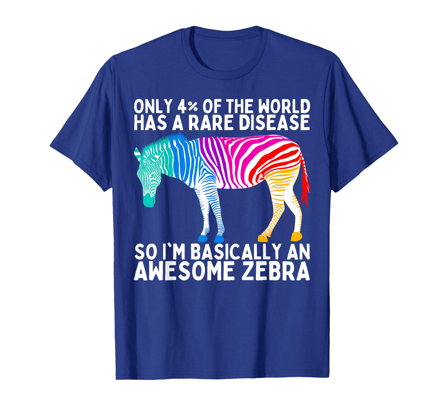 Rare Disease Awareness Day Zebra Ribbon T-Shirt