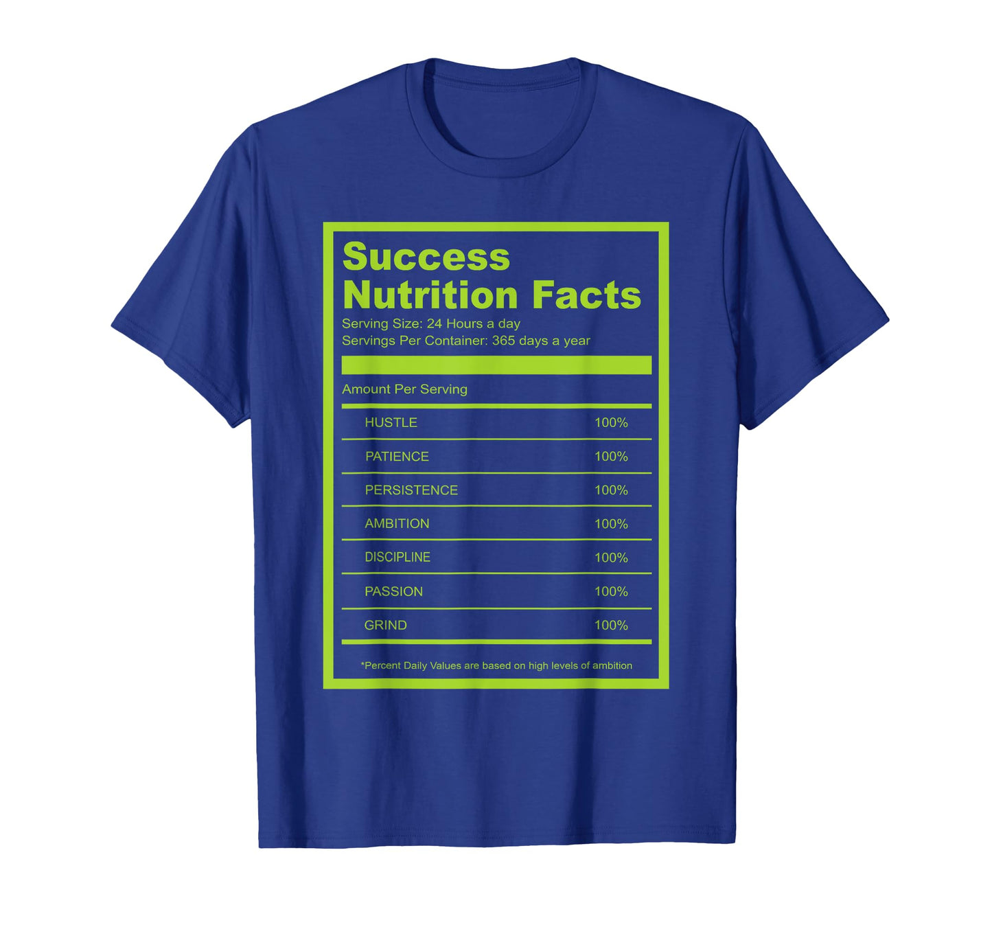 Success Nutrition Facts T-Shirt