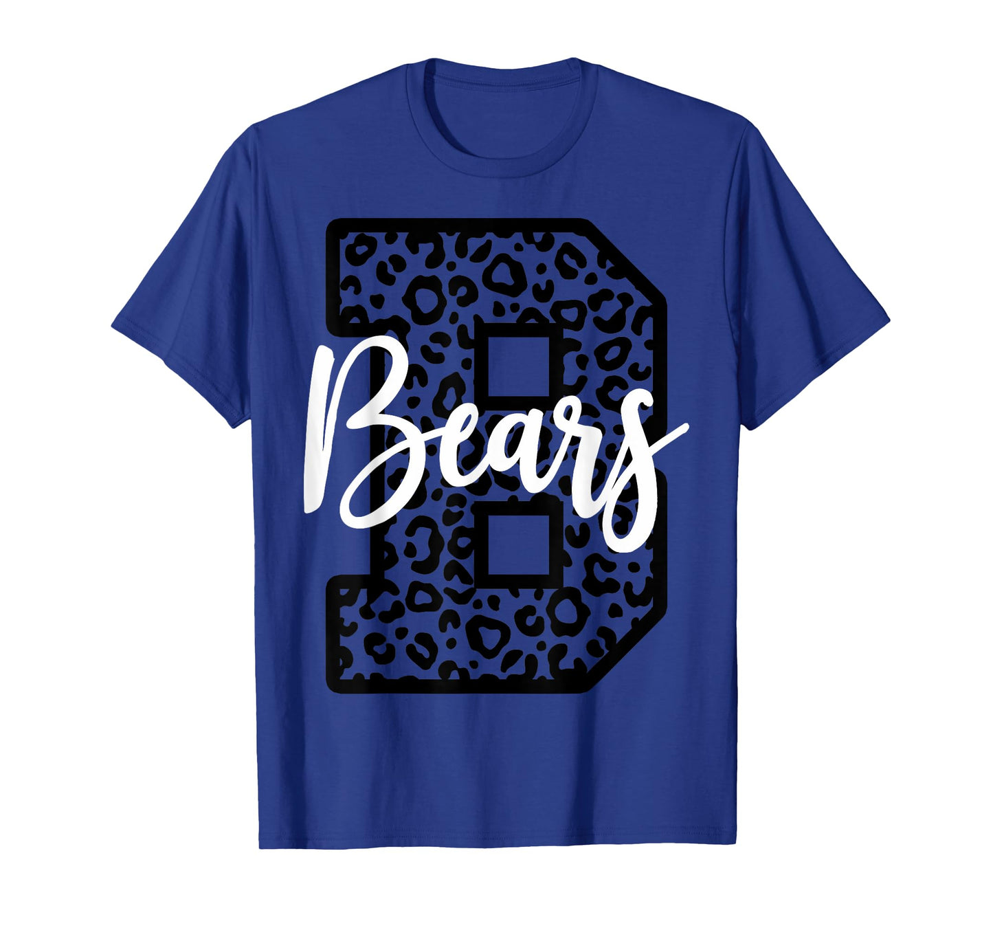 Bears School Spirit Mascot Leopard Cheer Fan Game Day T-Shirt
