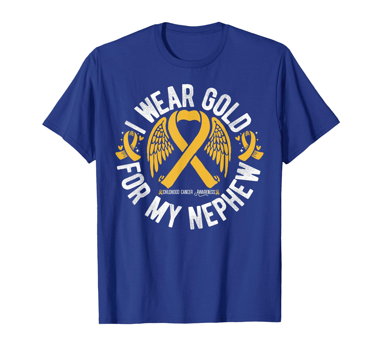 I Wear Gold For My Nephew Childhood Cancer Awareness T-Shirt