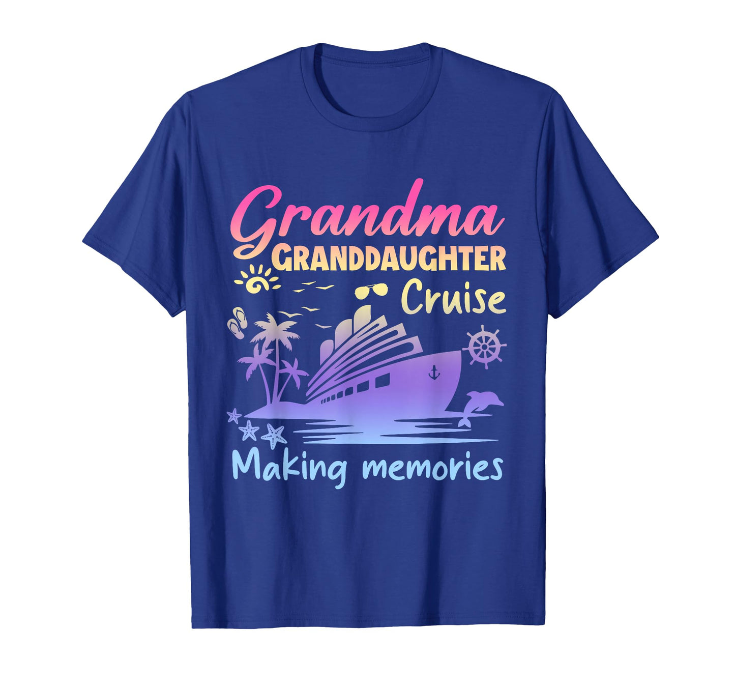Grandma Granddaughter Memories Gift For Cruise Vacation T-Shirt