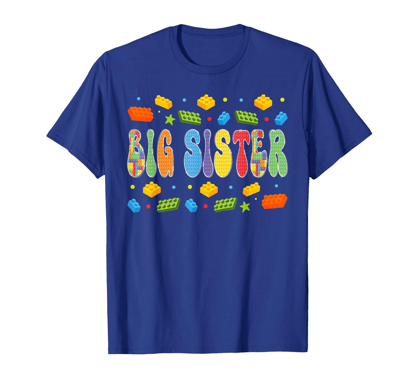 Big Sister Building Bricks Block Master Builder Matching T-Shirt