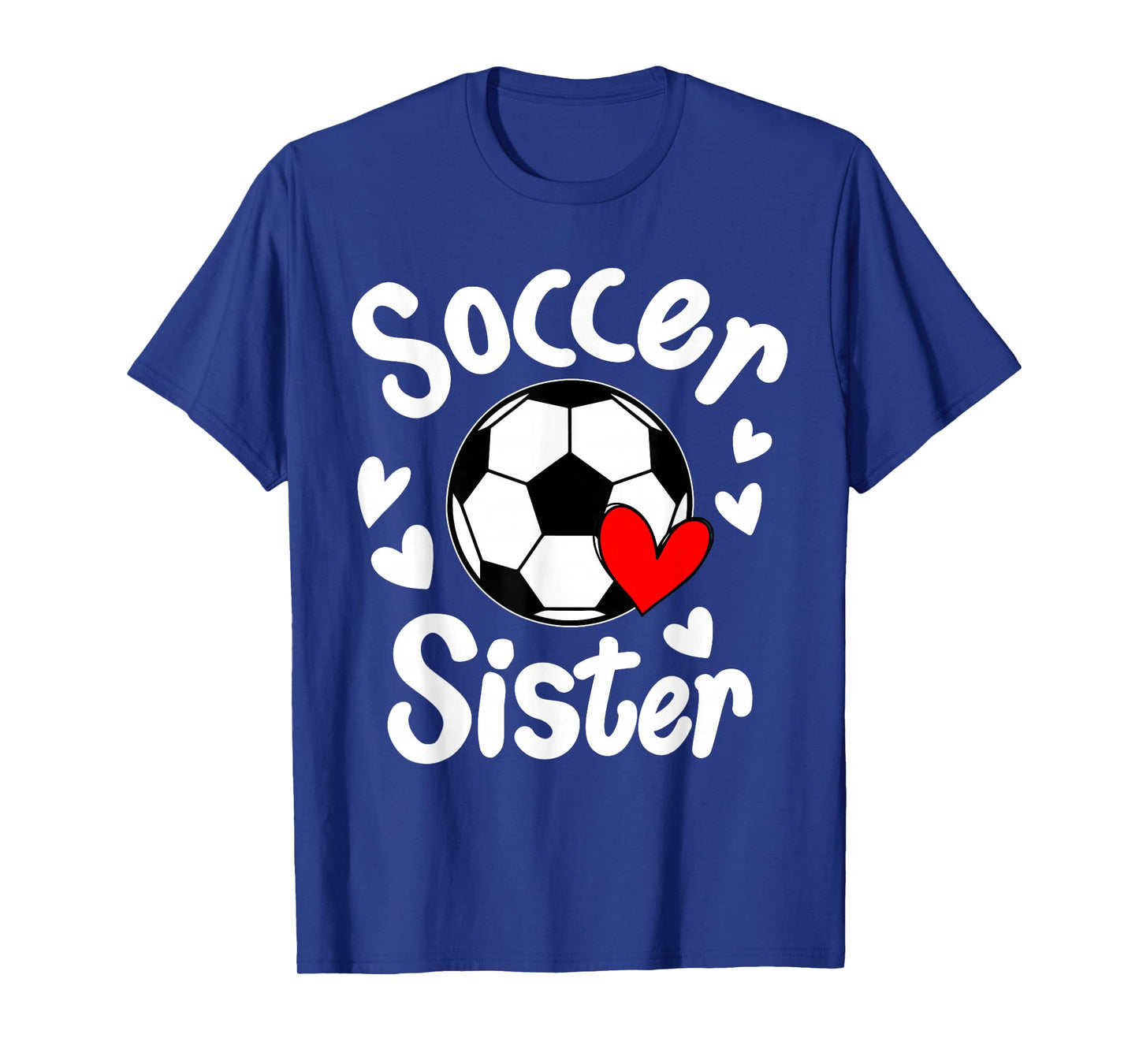 Soccer Sister Heart Big Sister Little Swing Brother Cute T-Shirt