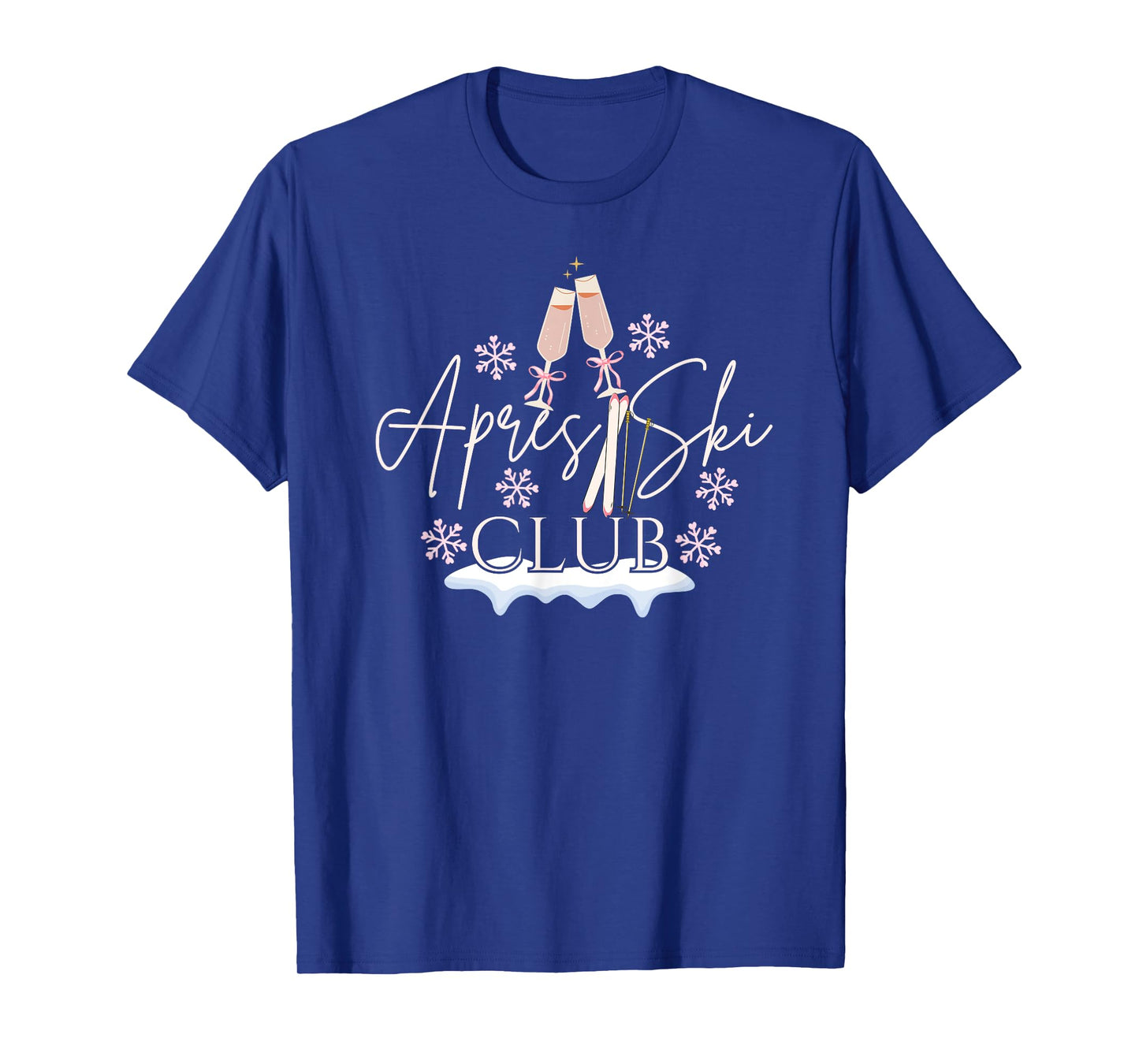Apres Ski Club Drinking Girls Trip Coquette Matching Winter T-Shirt