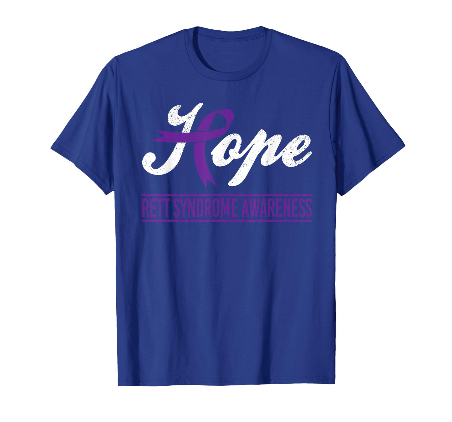Hope Purple Ribbon Rett Syndrome Awareness Support Month T-Shirt