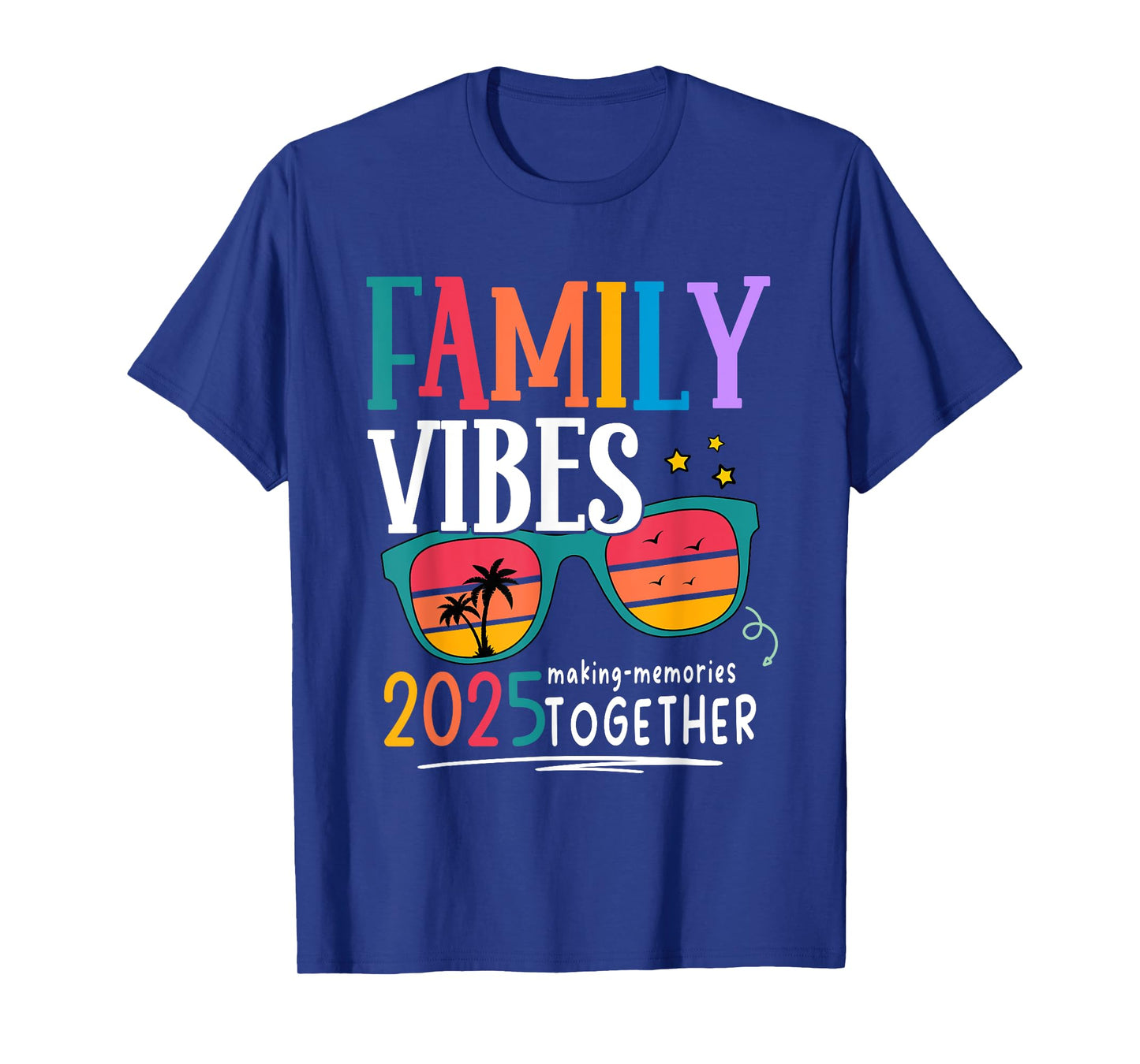 Family Vacation 2025 Beach Matching Summer Family Vibes T-Shirt for Men Women Kids