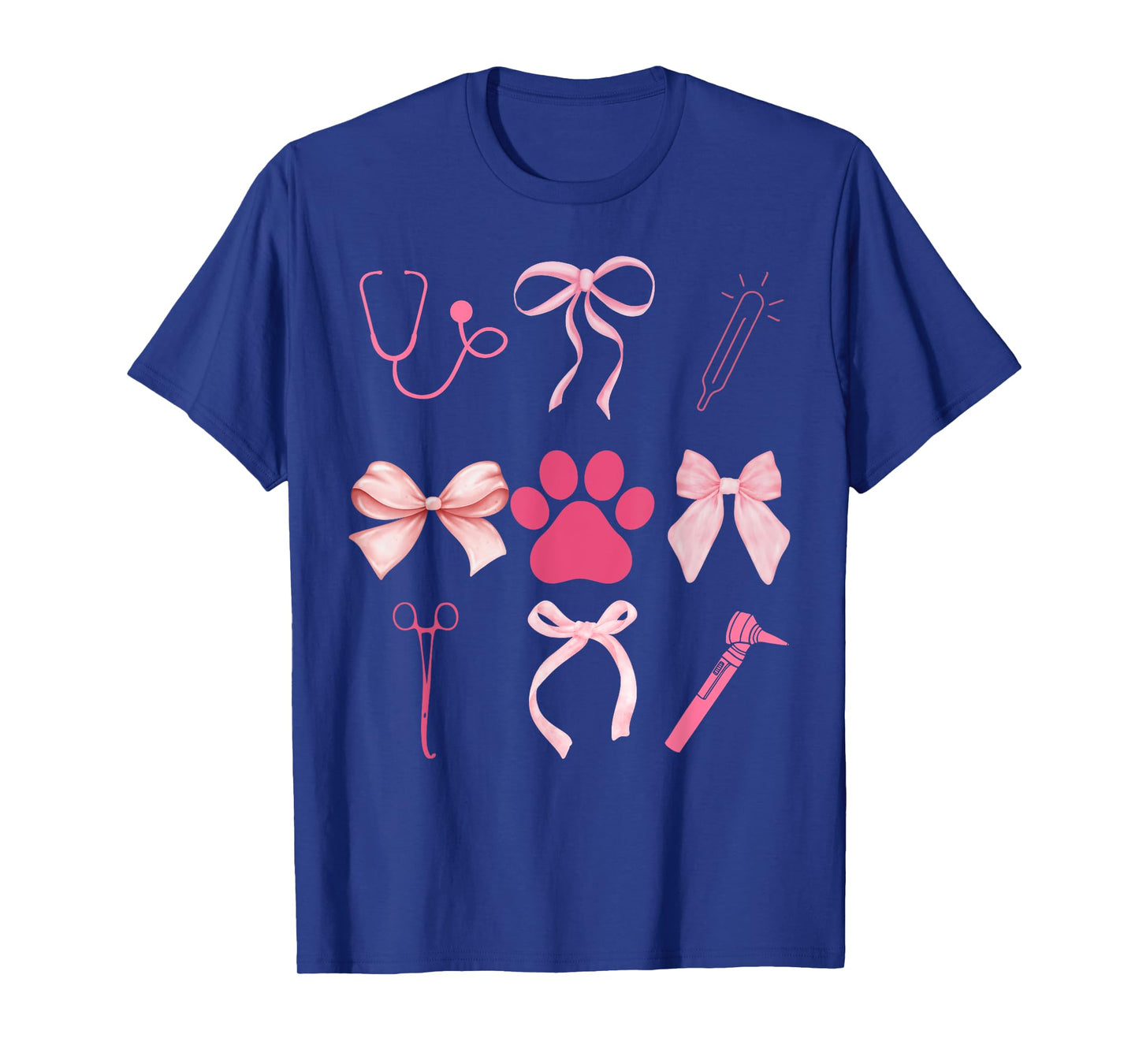 Coquette Bow Veterinary Medicine Vet Tech Technician Vet Med T-Shirt