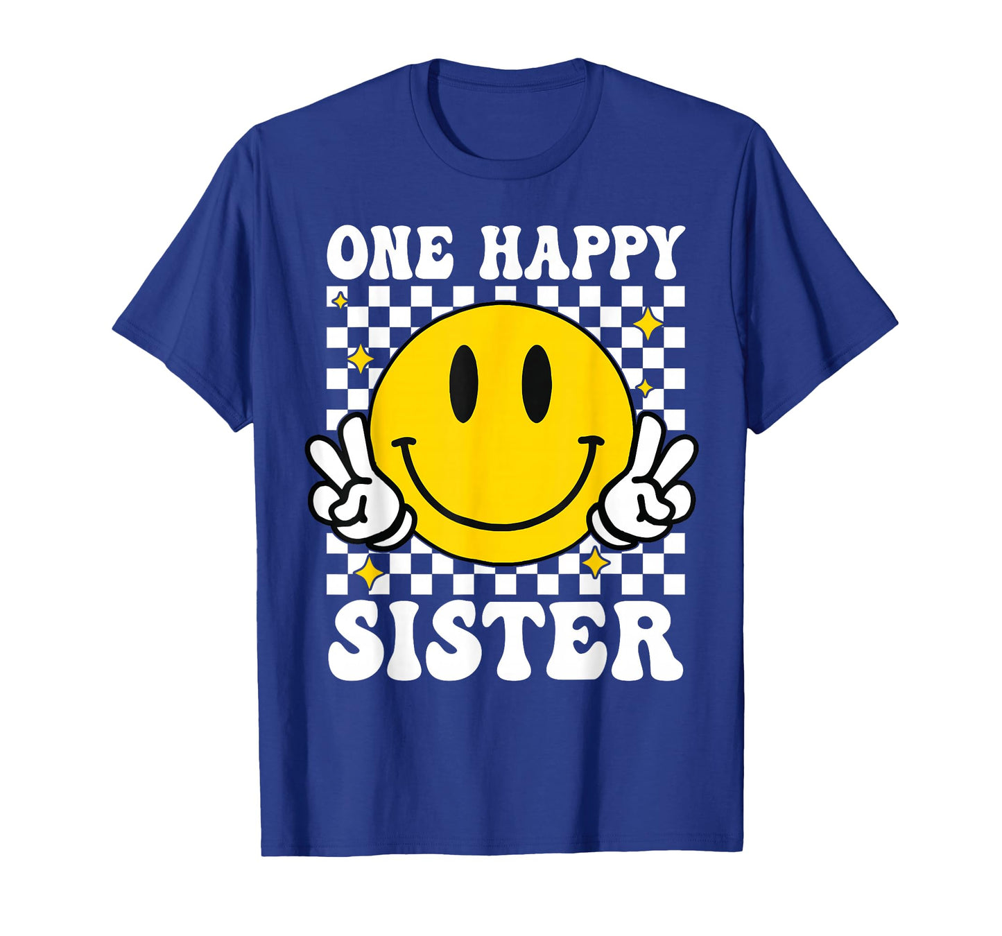 One Happy Dude Sister happy face 1st Birthday Family T-Shirt