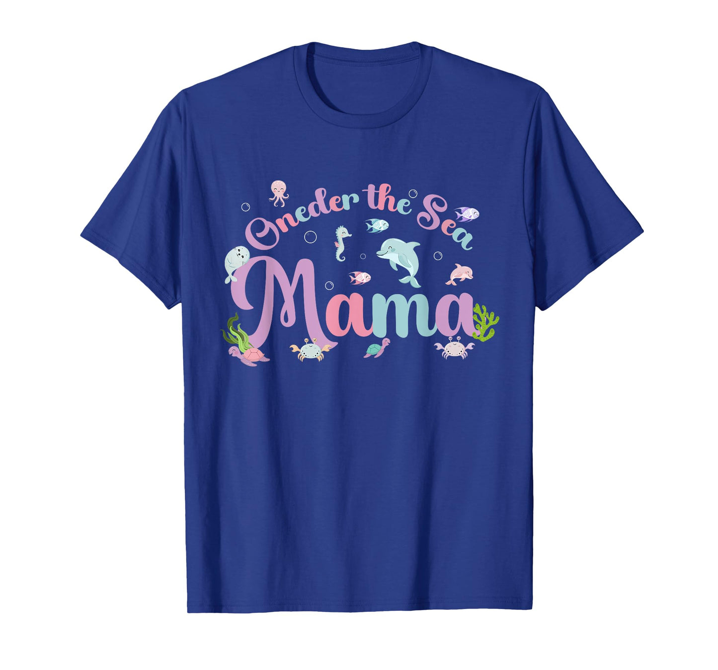 Oneder the Sea Mama Birthday Girl Boy Matching Family Party T-Shirt