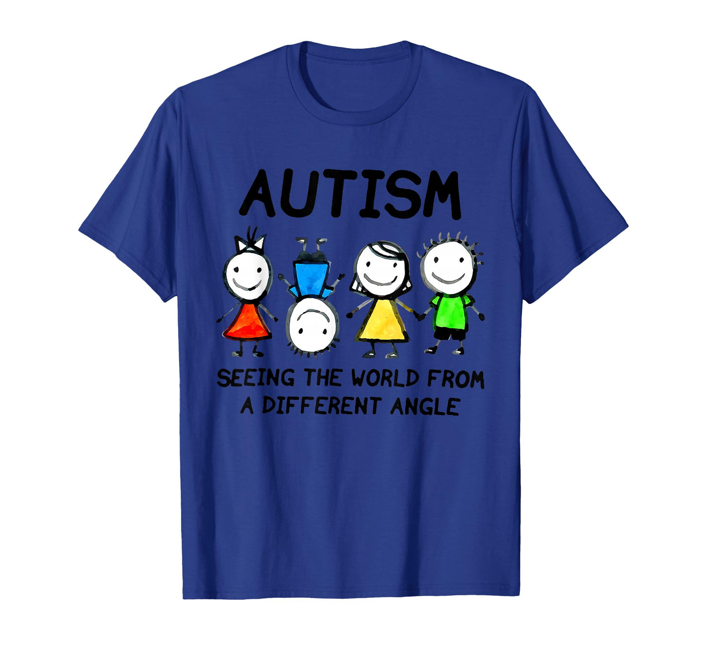 Autism Seeing The World From A Different Angle Autism Gifts T-Shirt
