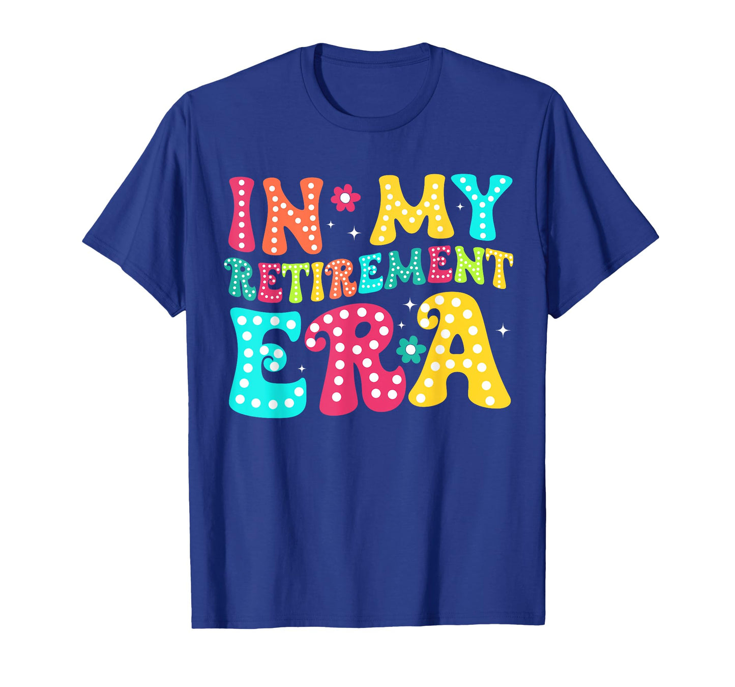 Retro Groovy In My Retirement Era Funny Retired 2025 Womens T-Shirt