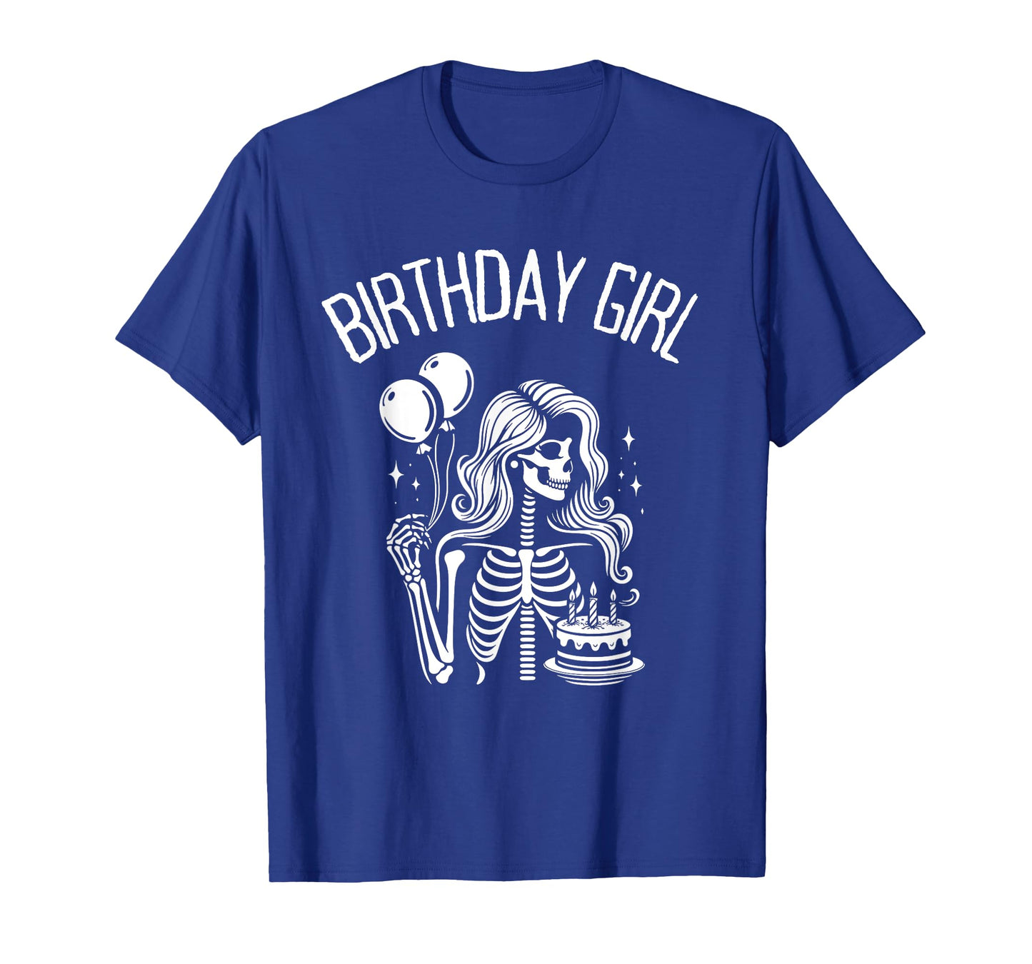 Birthday Girl Cute Gothic Skeleton Women T-Shirt