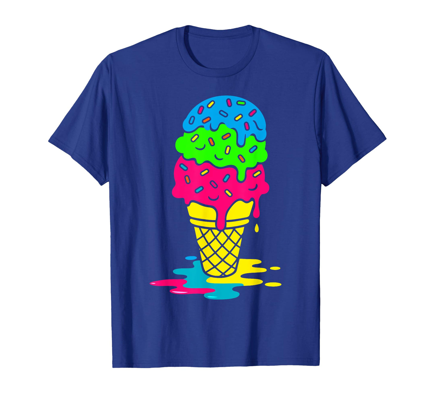 Funny Drip Bruh backto School Drip Ice+Cream for Boys Girls T-Shirt