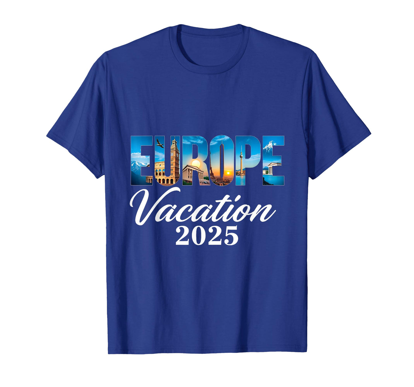 Travel Family Europe 2025 Vacation Souvenir Trip Summer T-Shirt