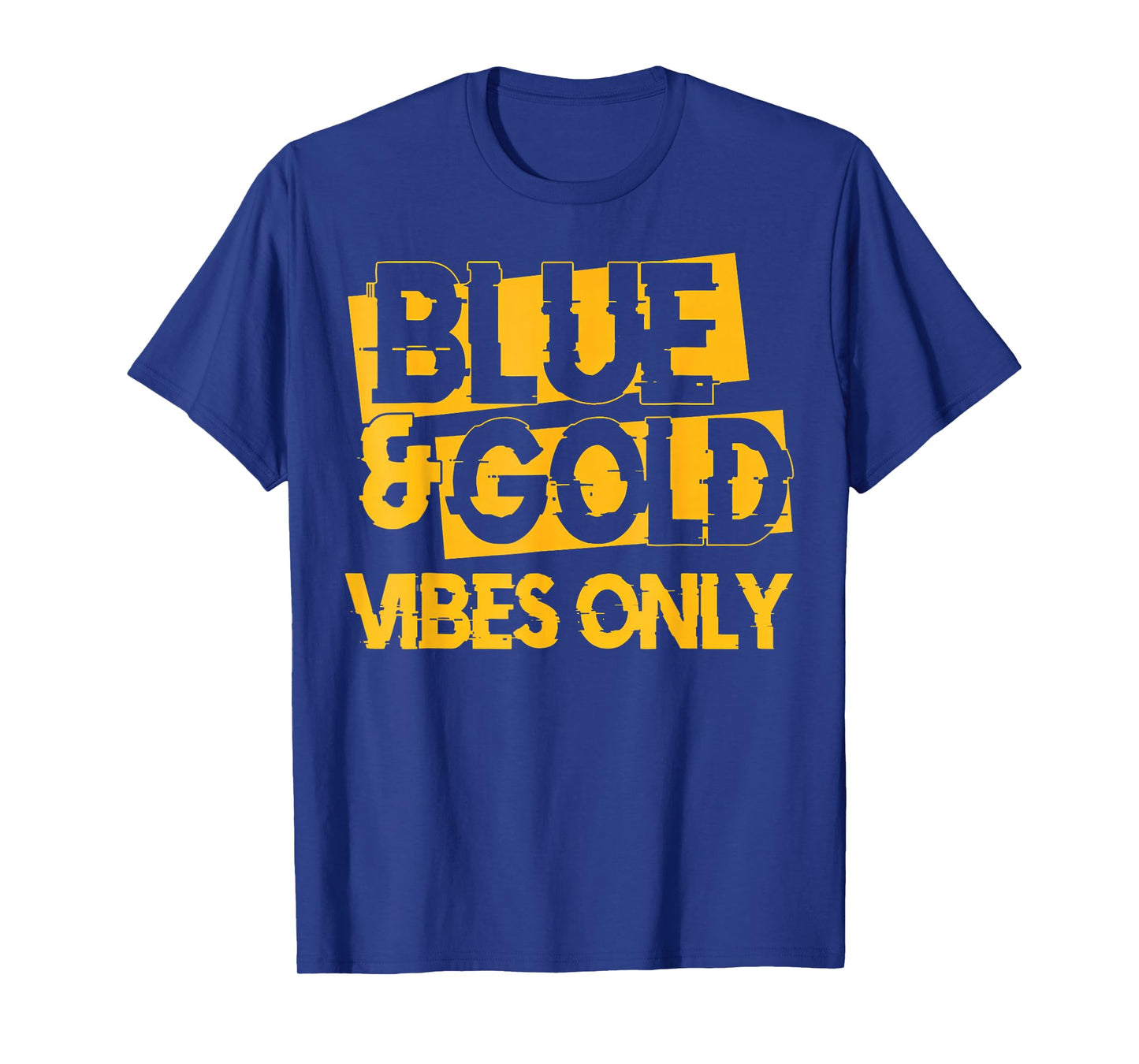 Blue and Gold Game Day Group for High School Football T-Shirt